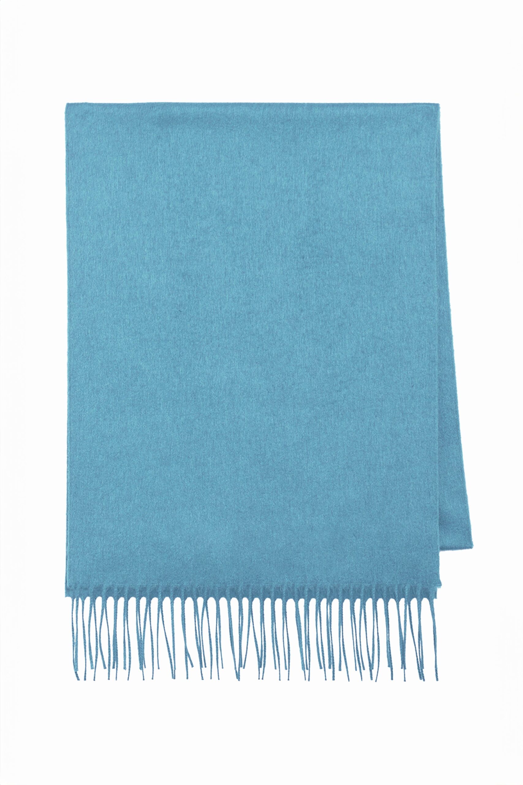Gabriela Hearst Blaine Fringe Scarf in Light Blue Brushed Silk Cashmere gabriela hearst scarf