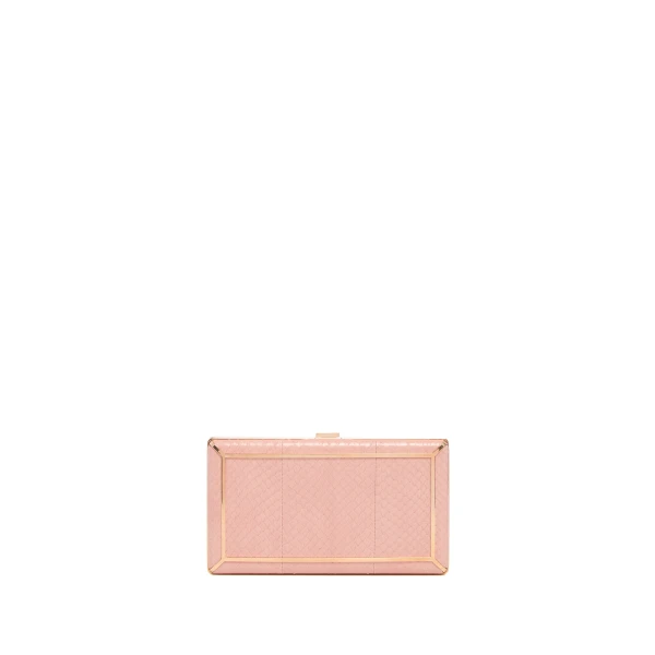 Callas Clutch in Pink Snakeskin