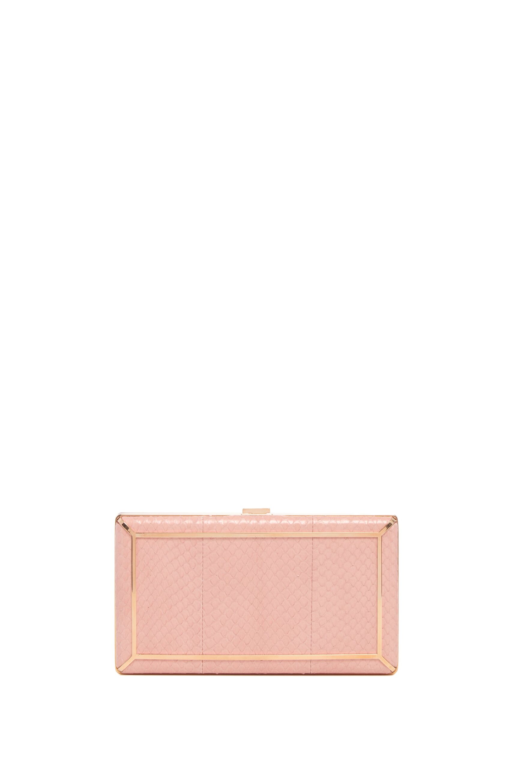 Gabriela Hearst Callas Clutch in Pink Snakeskin gabriela hearst clutch