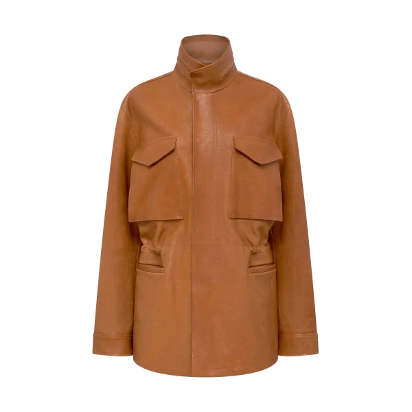 Darwin M65 Jacket in Cognac Vachetta Leather