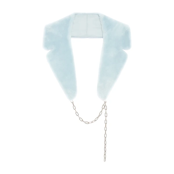 Demeter Coat Collar in Light Blue Shearling