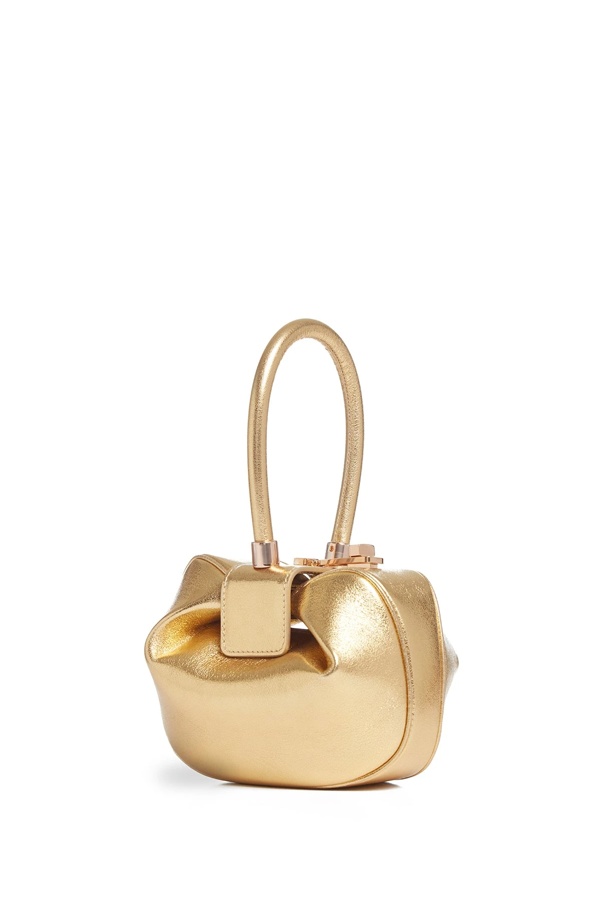 Gabriela Hearst Demi Bag in Gold Metallic Nappa Leather gabriela hearst bag