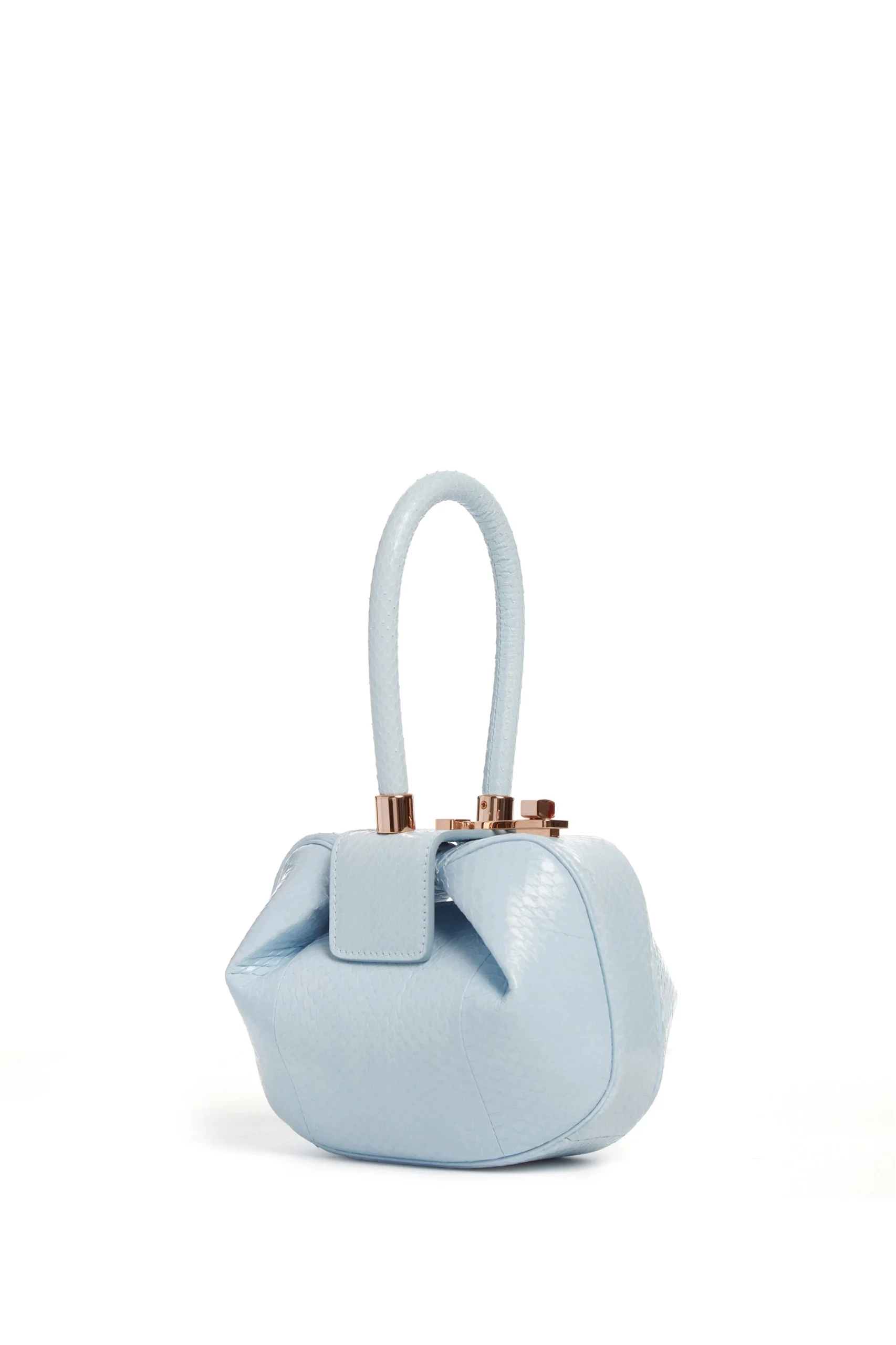 Gabriela Hearst Demi Bag in Light Blue Snakeskin gabriela hearst bag