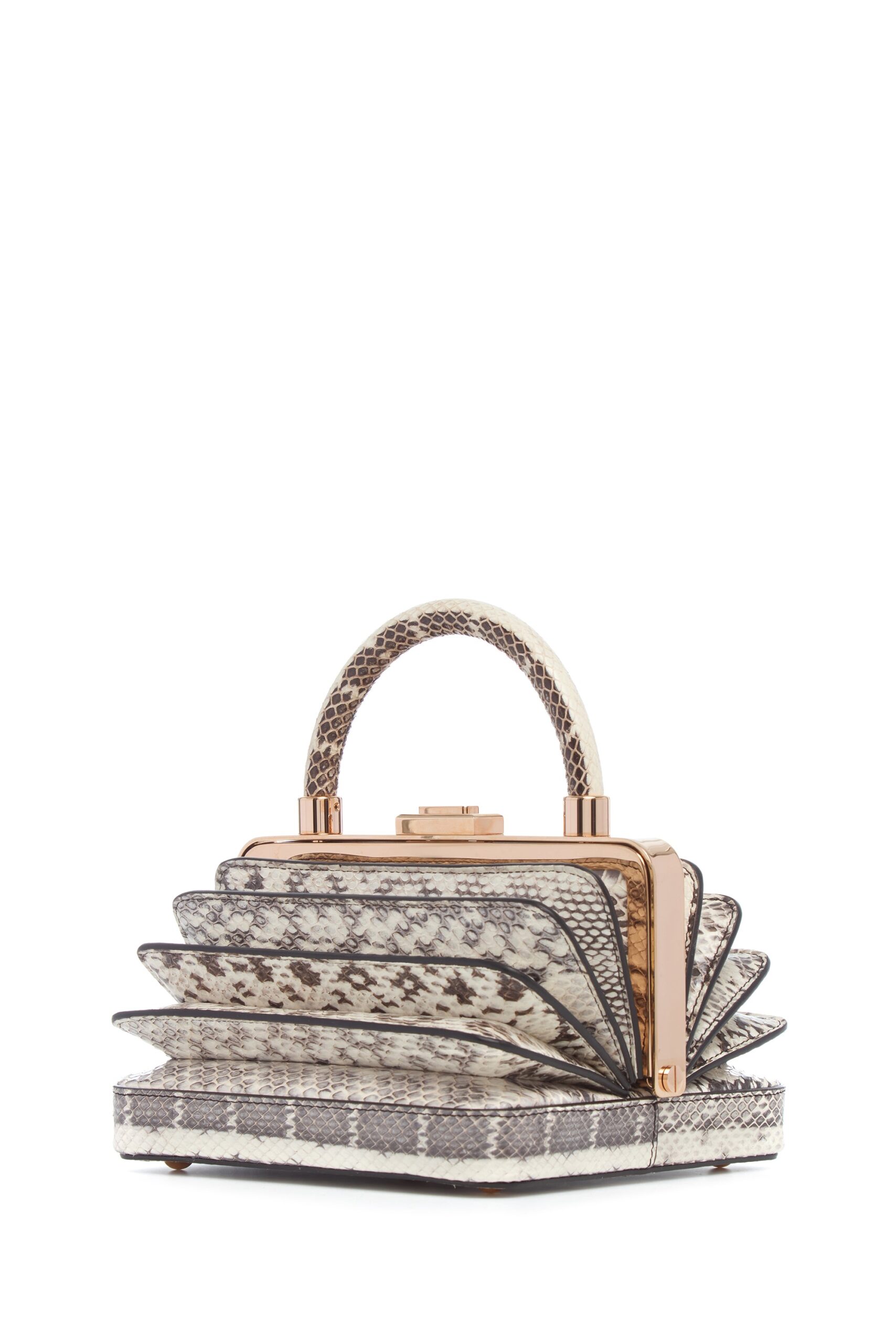 Gabriela Hearst Diana Bag in Black & White Snakeskin gabriela hearst bag