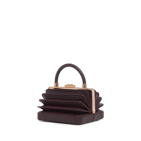 Diana Bag in Bordeaux Nappa Leather