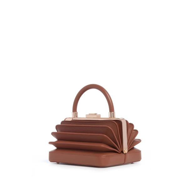 Diana Bag in Cognac Nappa Leather