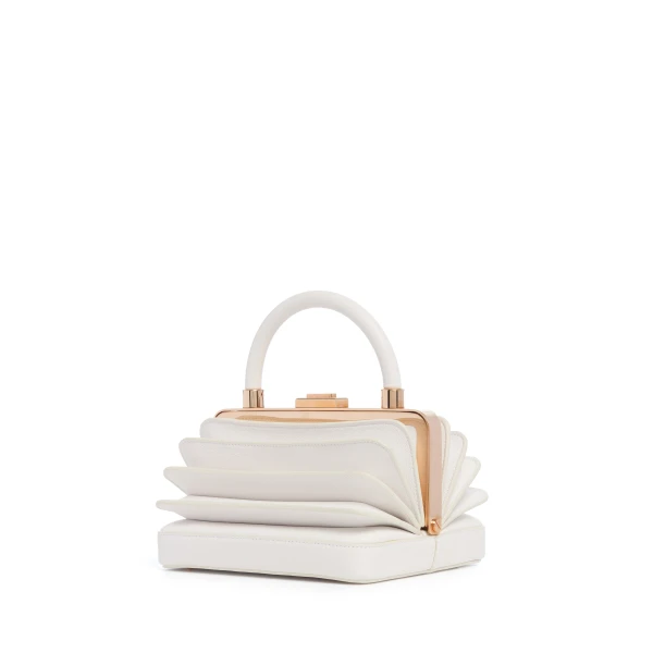 Diana Bag in Ivory Nappa Leather