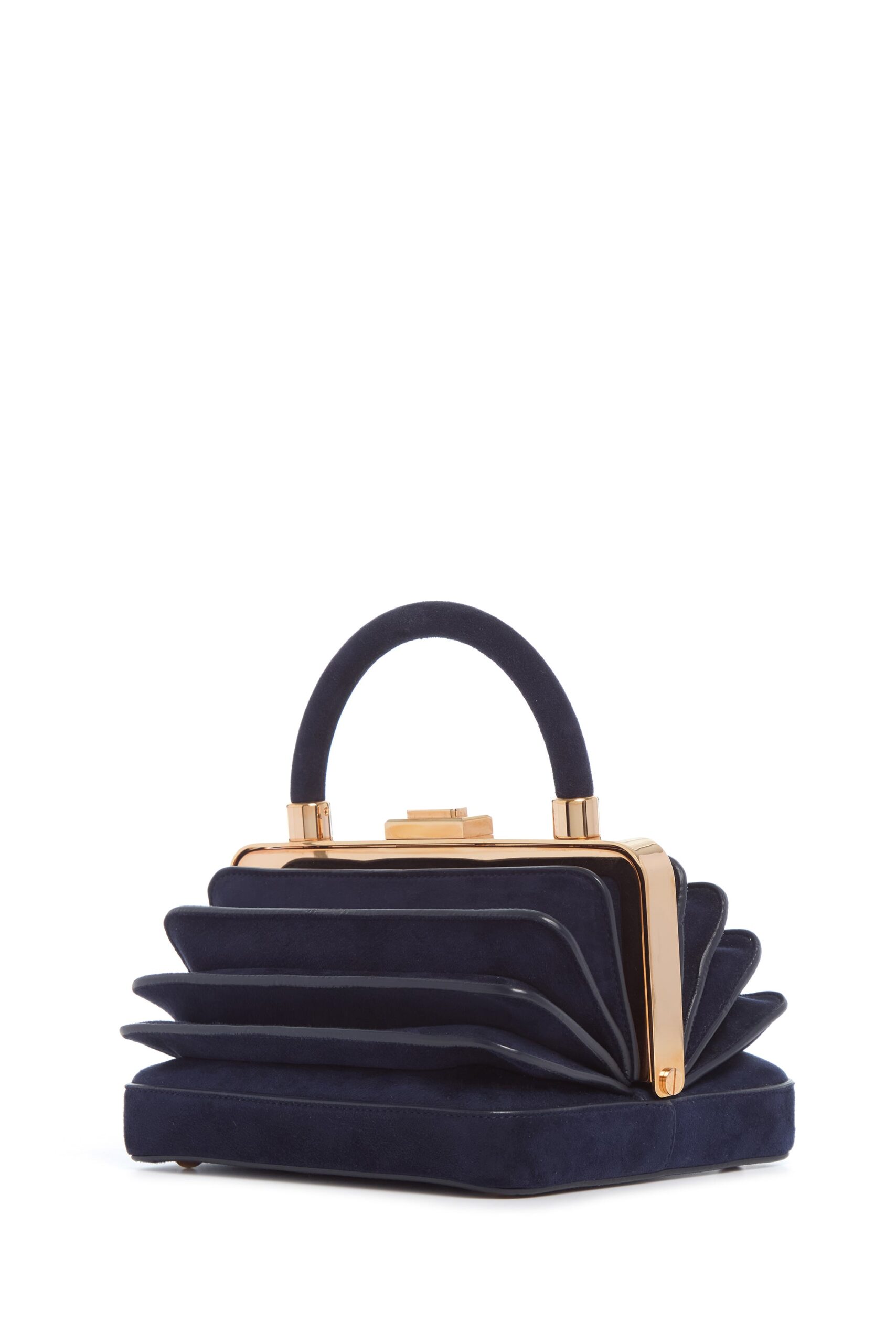 Gabriela Hearst Diana Bag in Navy Suede gabriela hearst bag