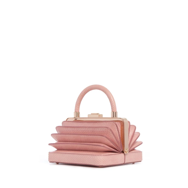 Diana Bag in Pink Snakeskin