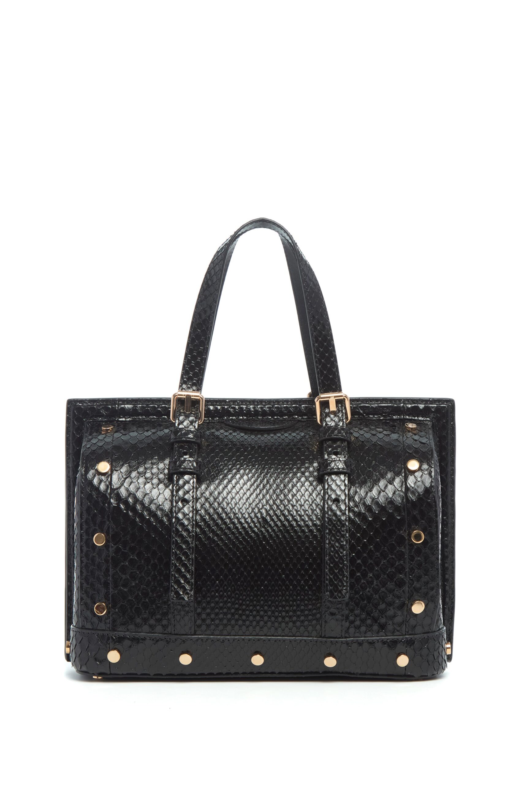 Gabriela Hearst Dottor G Bag in Black Snakeskin gabriela hearst bag
