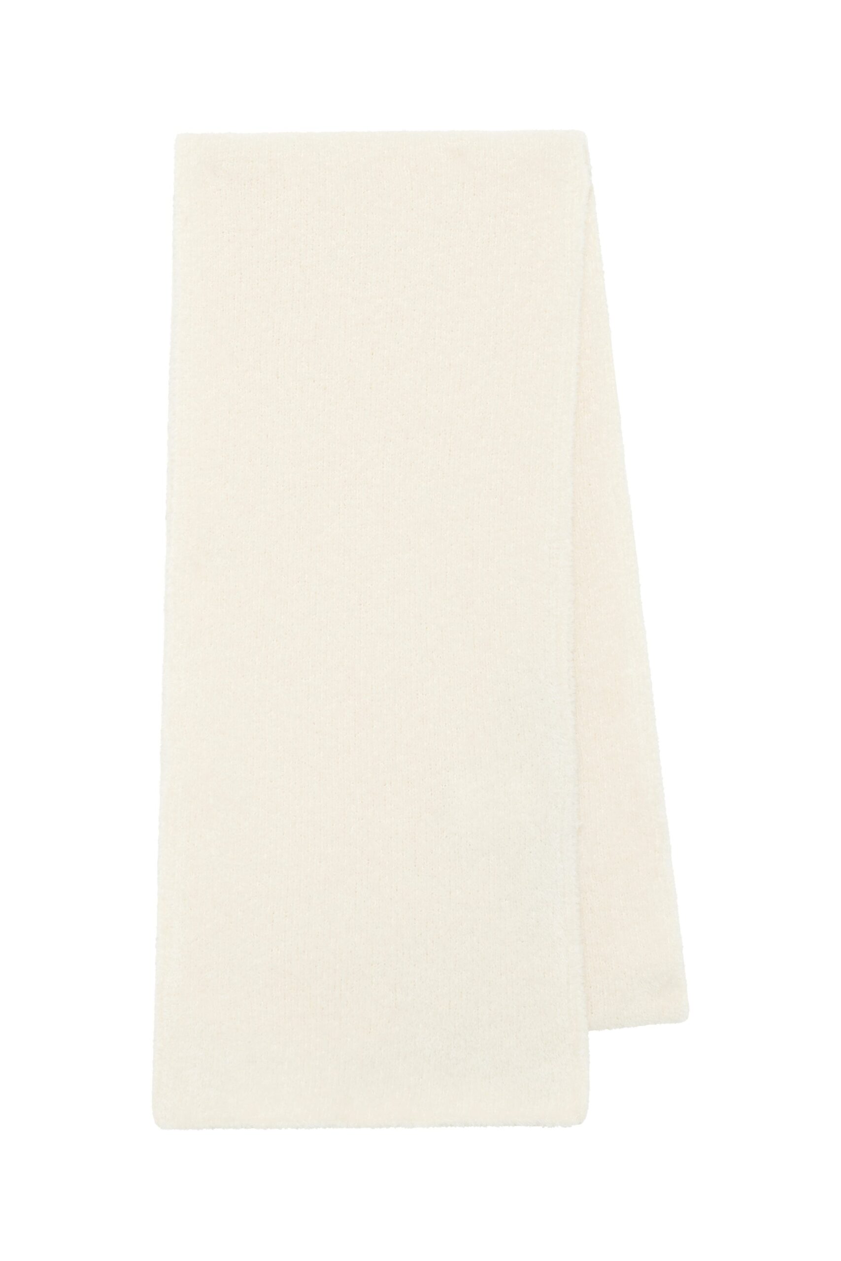 Gabriela Hearst Eunoia Knit Scarf in Ivory Silk gabriela hearst scarf
