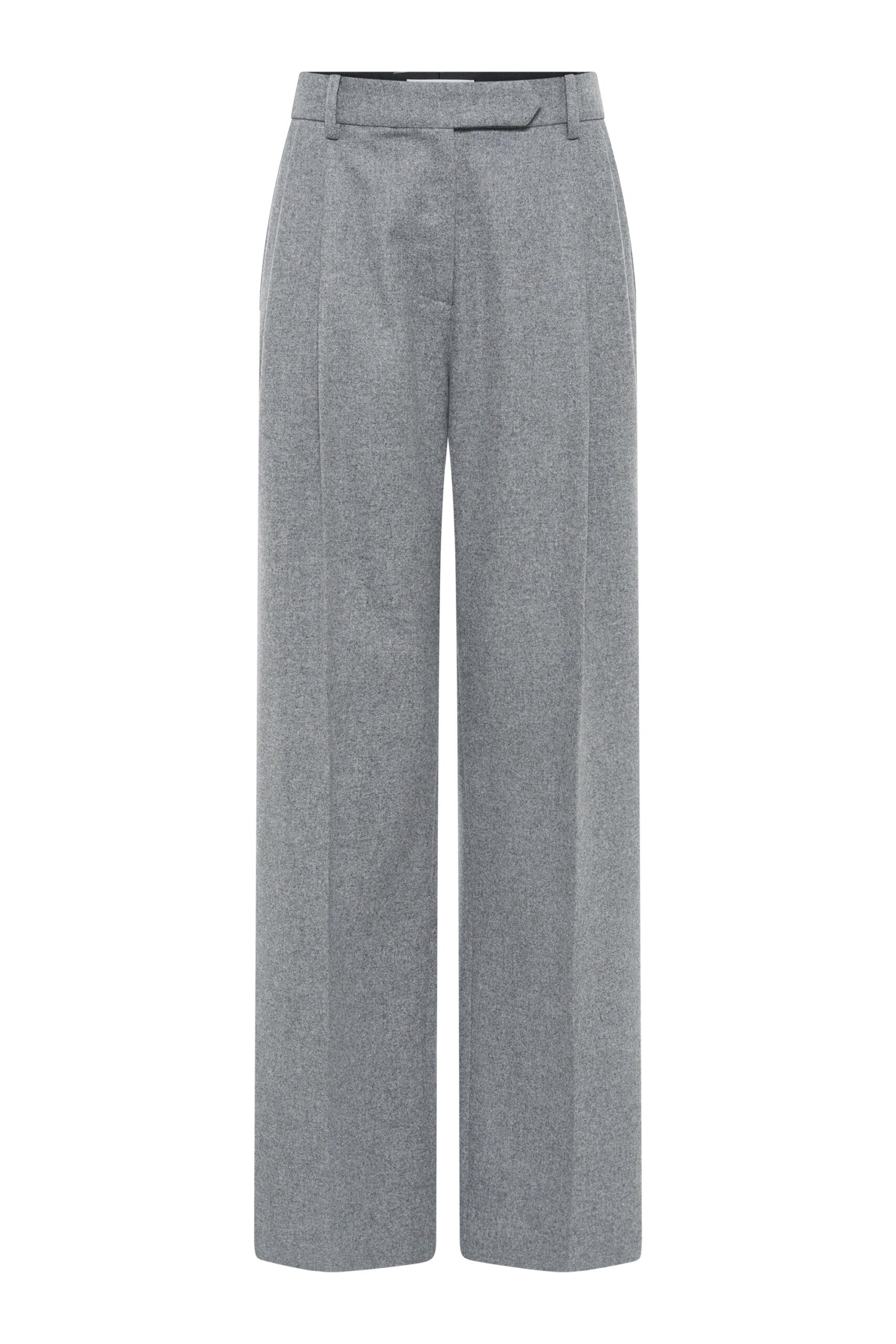 Gabriela Hearst Henge Pant in Smoke Wool Cashmere Flannel gabriela hearst pant