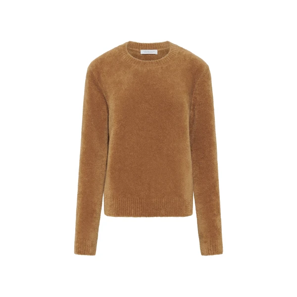 Imber Knit Sweater in Mid Camel Silk