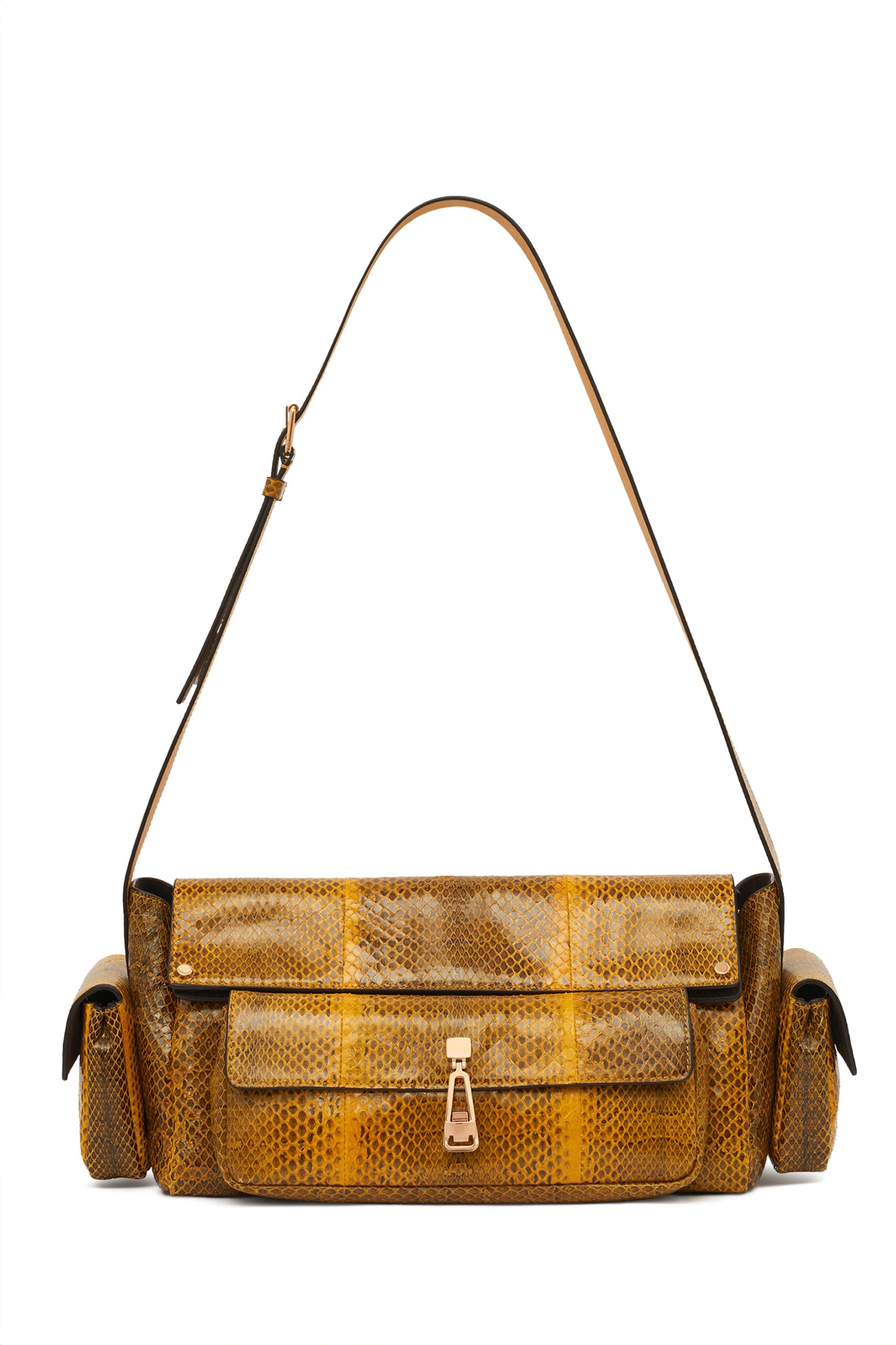 Gabriela Hearst Jebb Bag in Golden Birch Snakeskin gabriela hearst bag