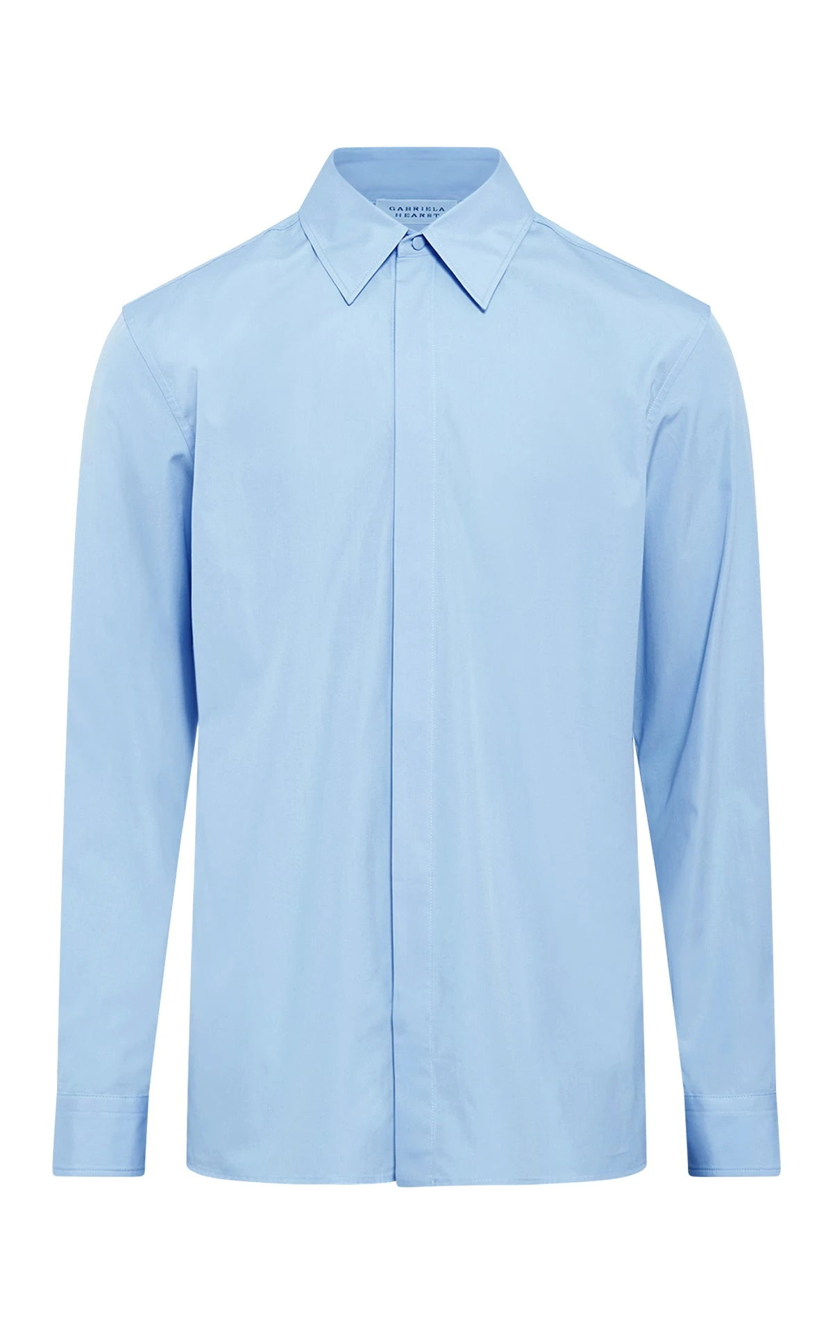 Gabriela Hearst Judie Shirt in Halogen Blue Sea Island Cotton gabriela hearst shirt