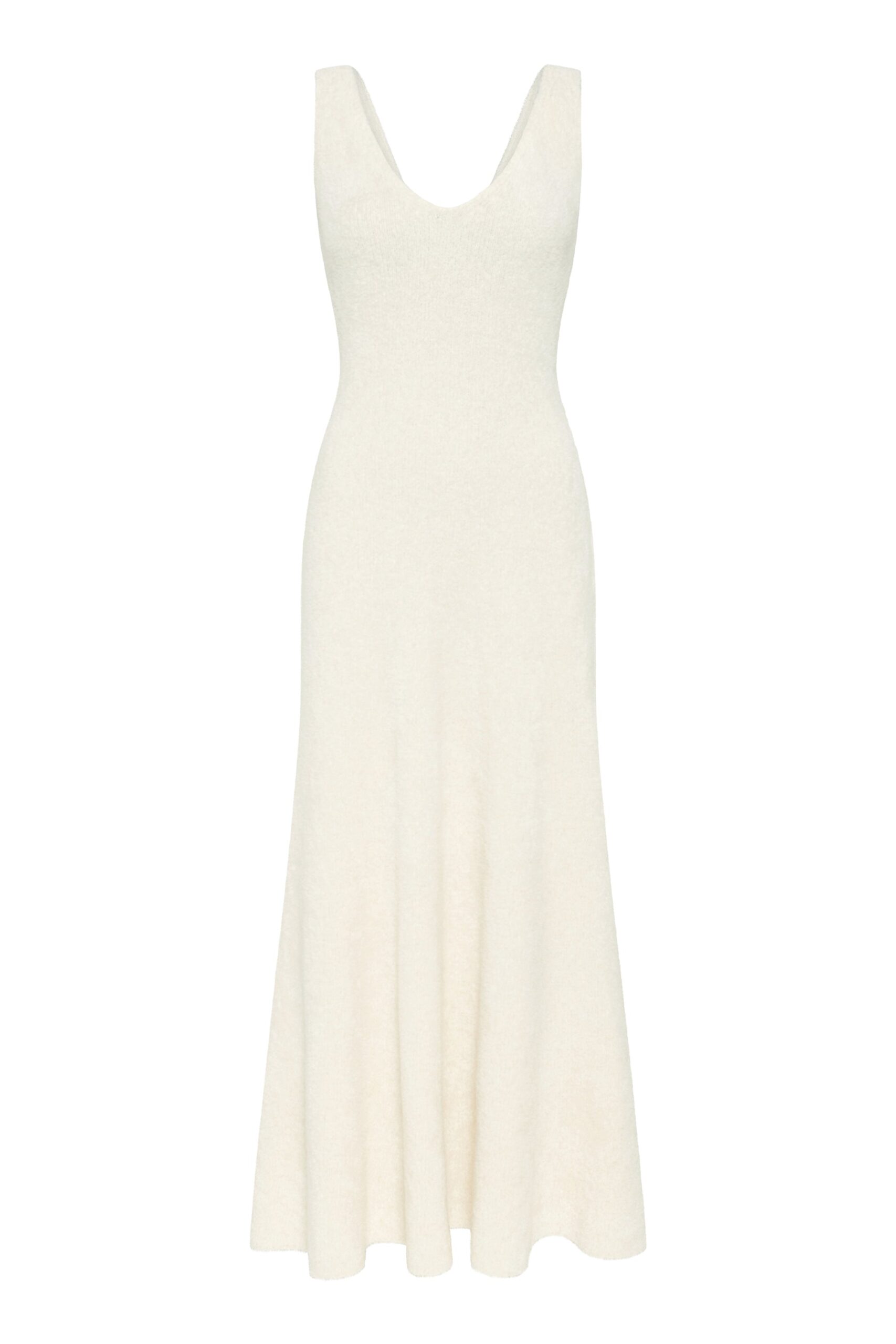 Gabriela Hearst Lady Hall Knit Slip Dress in Ivory Silk gabriela hearst dress