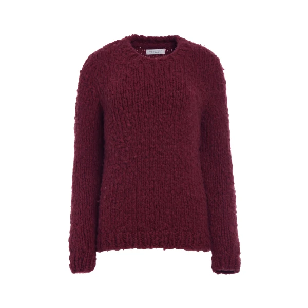 Lawrence Knit Sweater in Bordeaux Welfat Cashmere