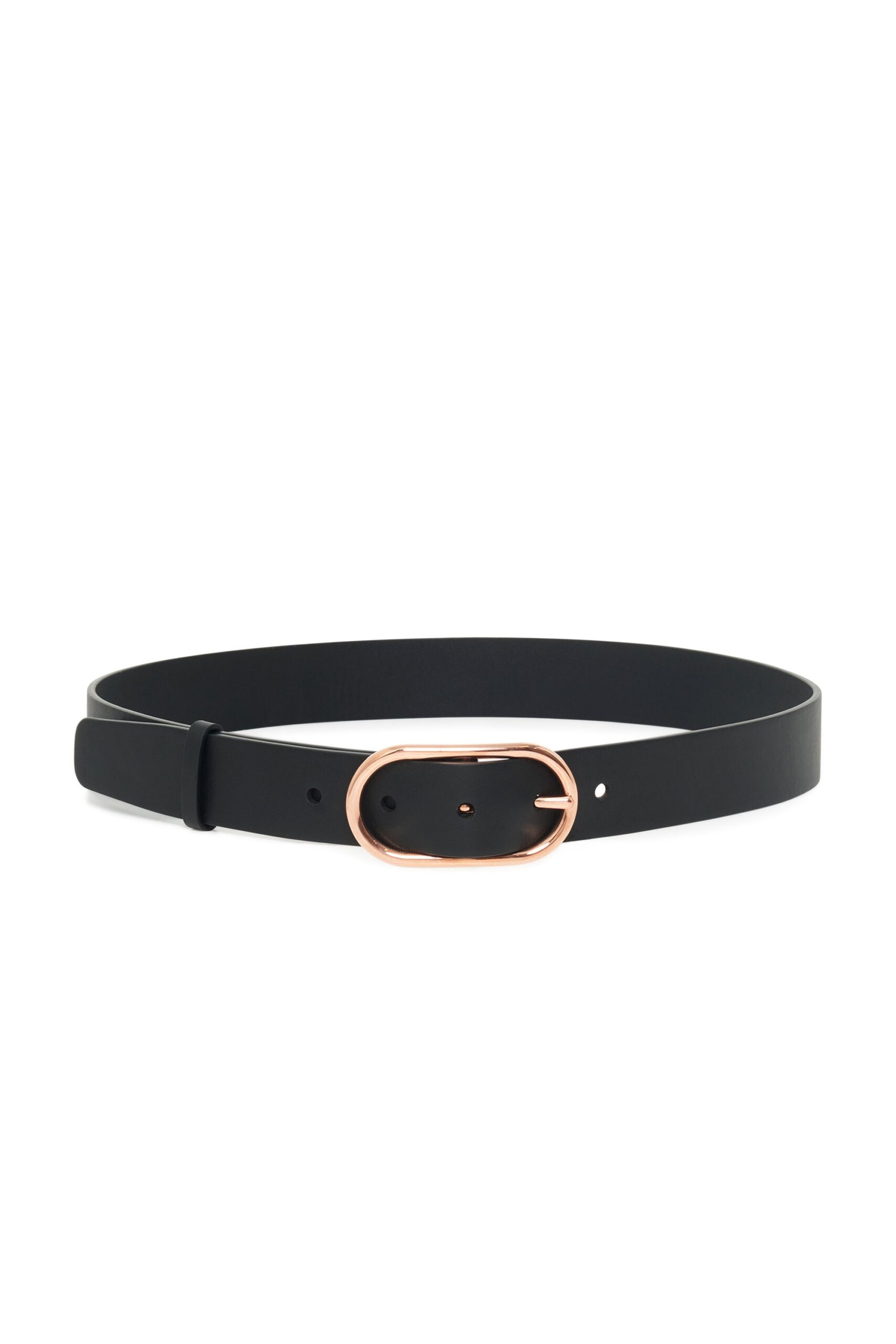 Gabriela Hearst Link Buckle Belt in Black Leather gabriela hearst belt