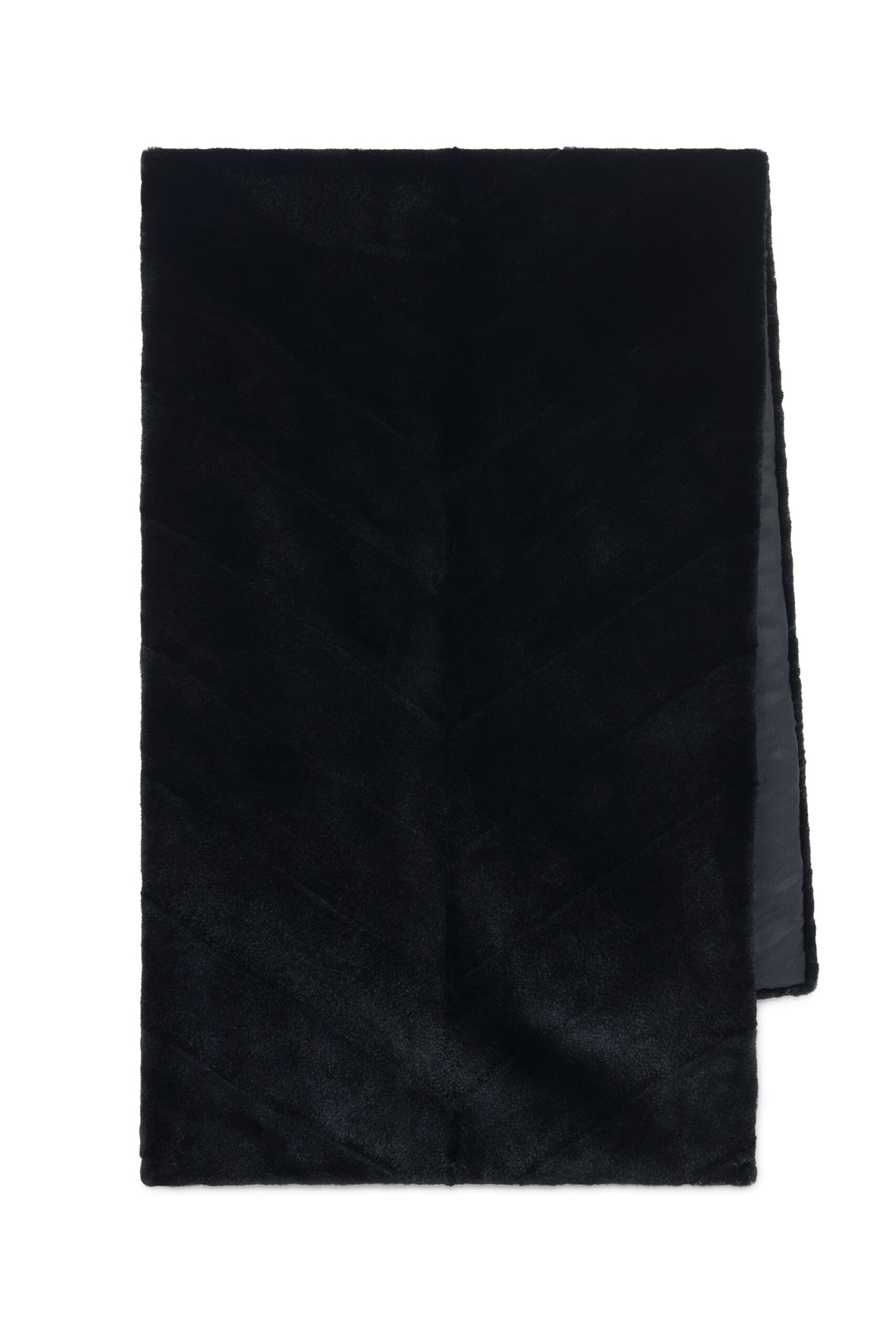 Gabriela Hearst Maccabee Scarf in Black Recycled Mink Fur gabriela hearst scarf