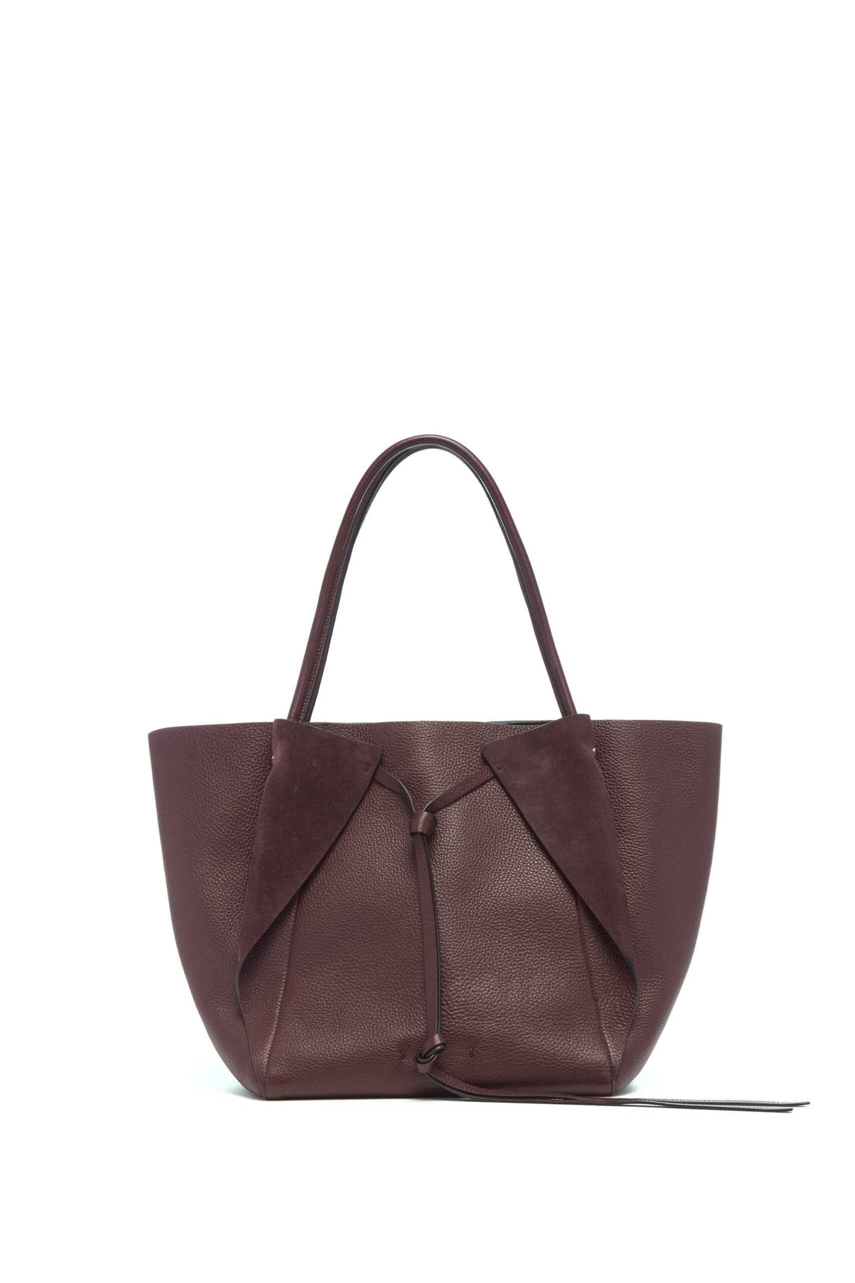 Gabriela Hearst Marija Tote Bag in Bordeaux Textured Leather gabriela hearst bag