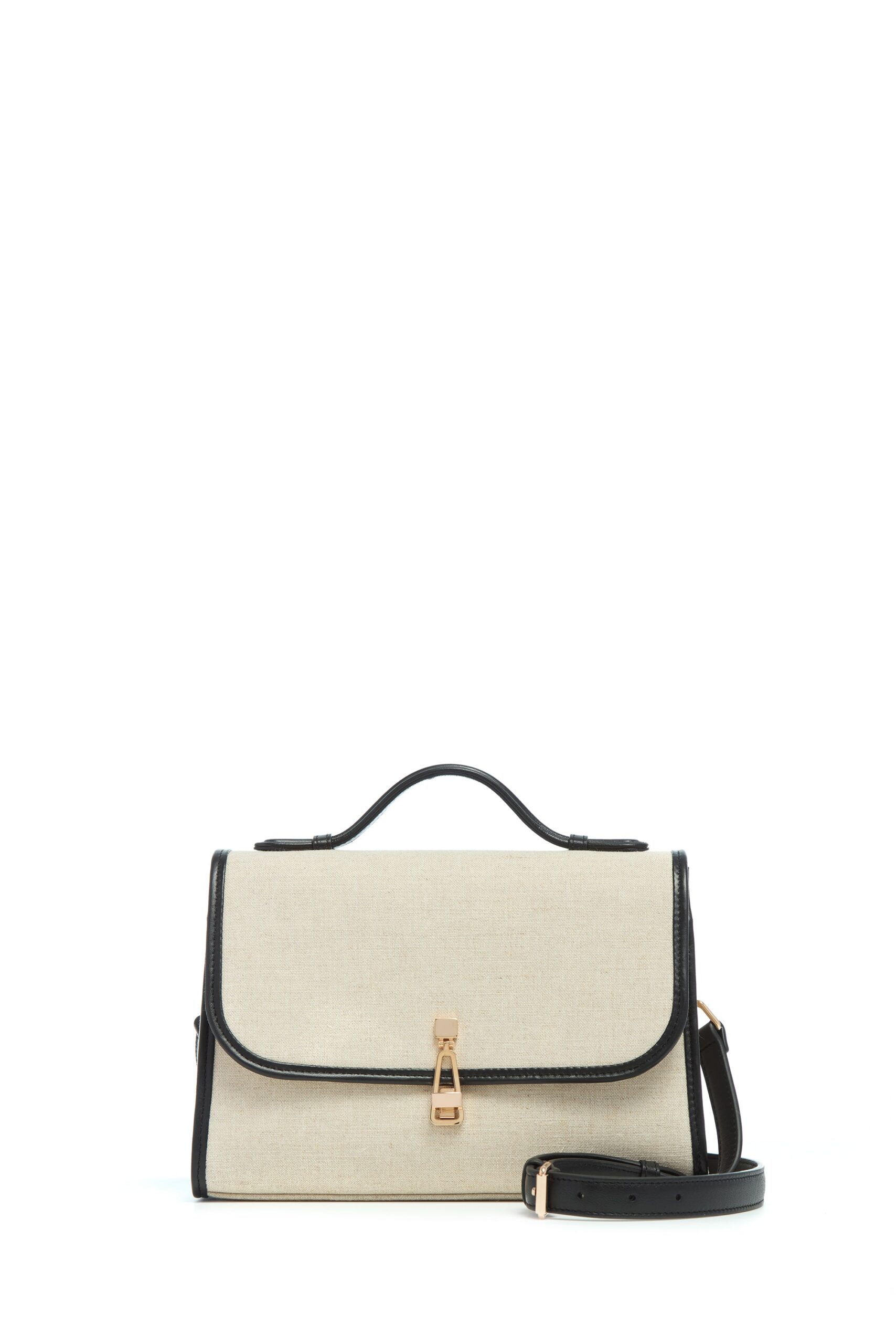 Gabriela Hearst Medium Leonora Flap Bag in Beige Linen gabriela hearst bag