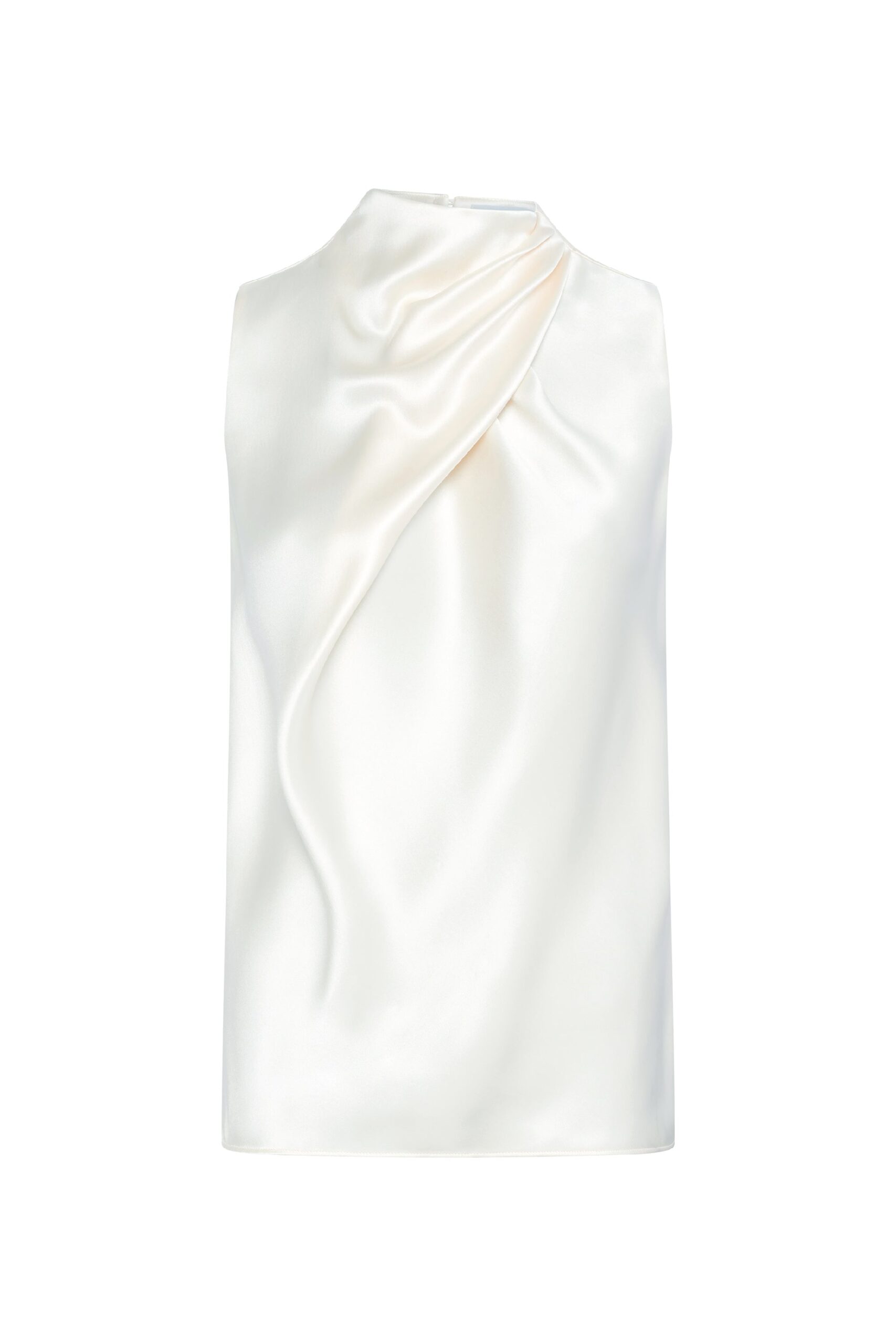 Gabriela Hearst Melina Top in Ivory Silk Satin gabriela hearst top