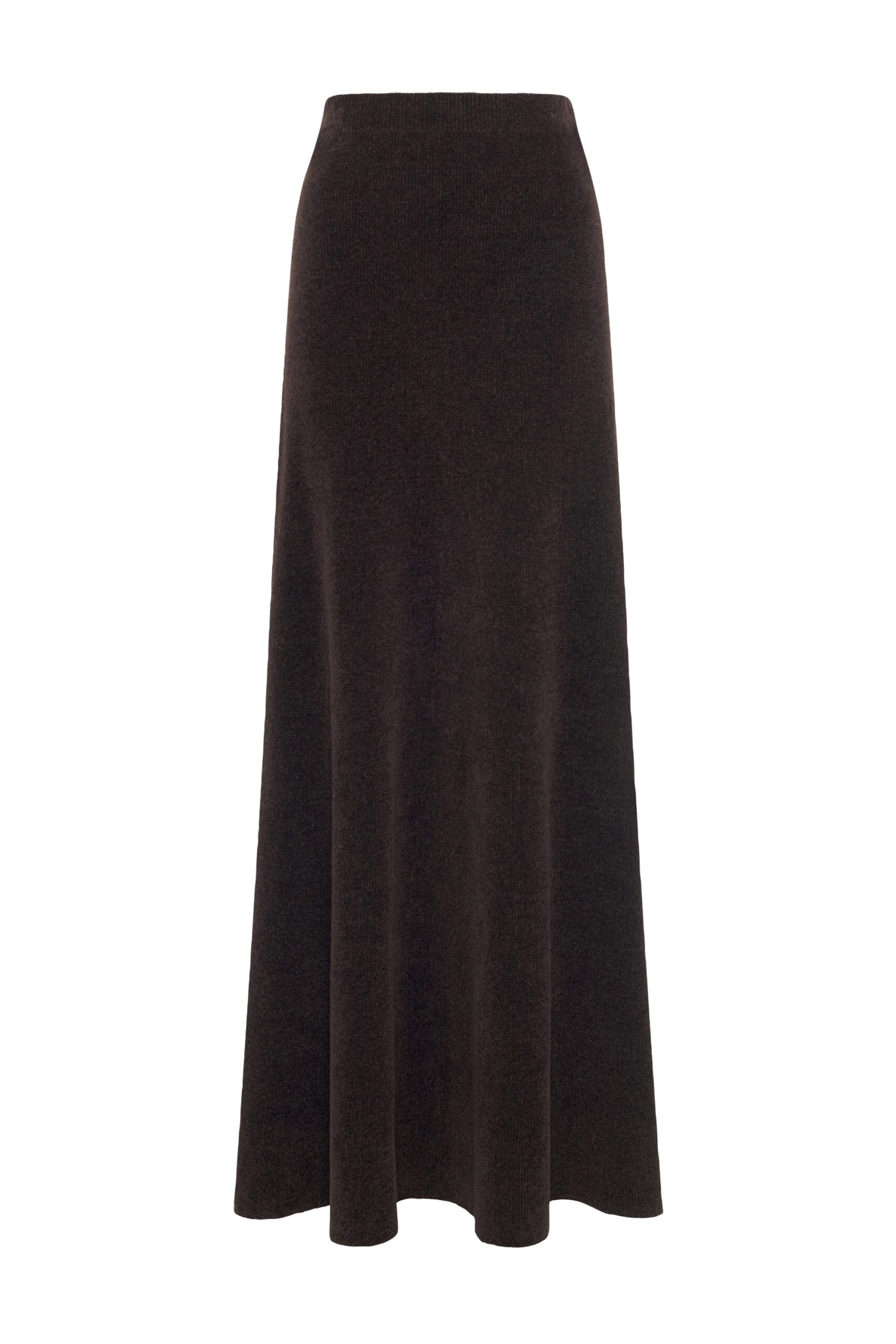 Gabriela Hearst Muir Knit Skirt in Chocolate Silk gabriela hearst skirt
