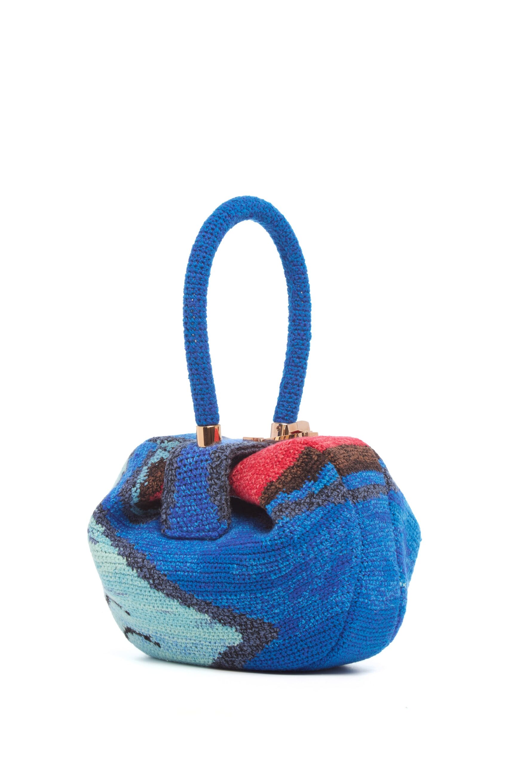 Gabriela Hearst Nina Bag in Air Multi Crochet Cashmere gabriela hearst bag