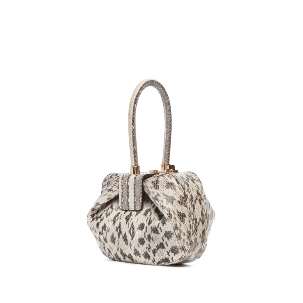 Nina Bag in Black & White Snakeskin