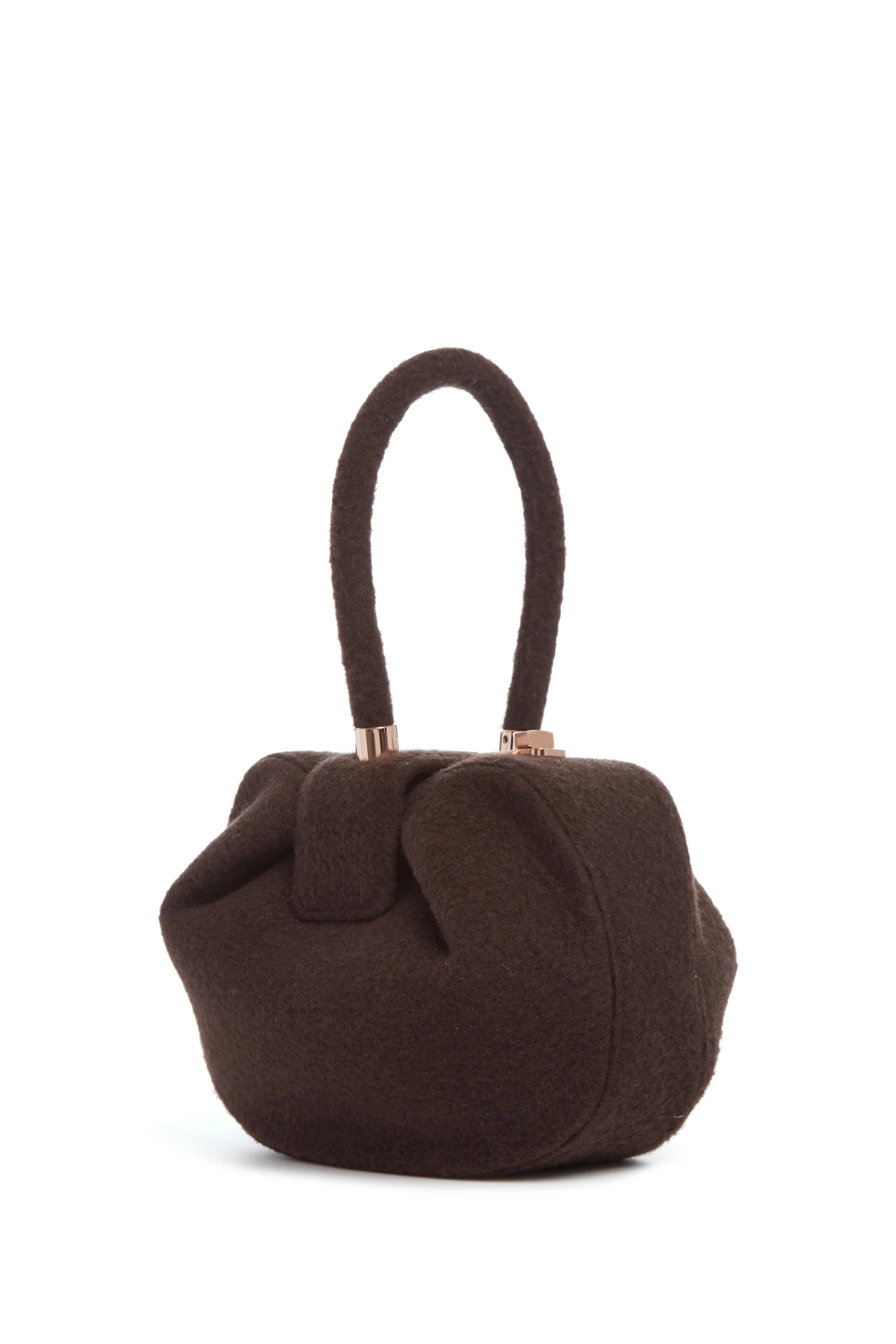 Gabriela Hearst Nina Bag in Chocolate Cashmere Felt gabriela hearst bag