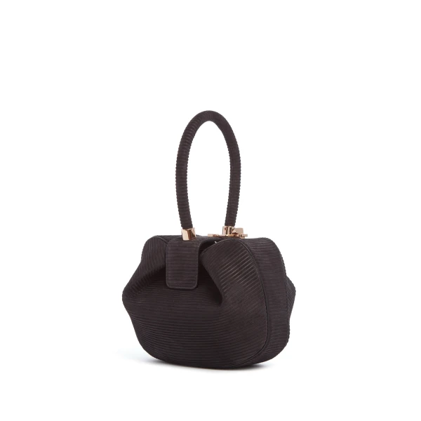 Nina Bag in Chocolate Corded Suede