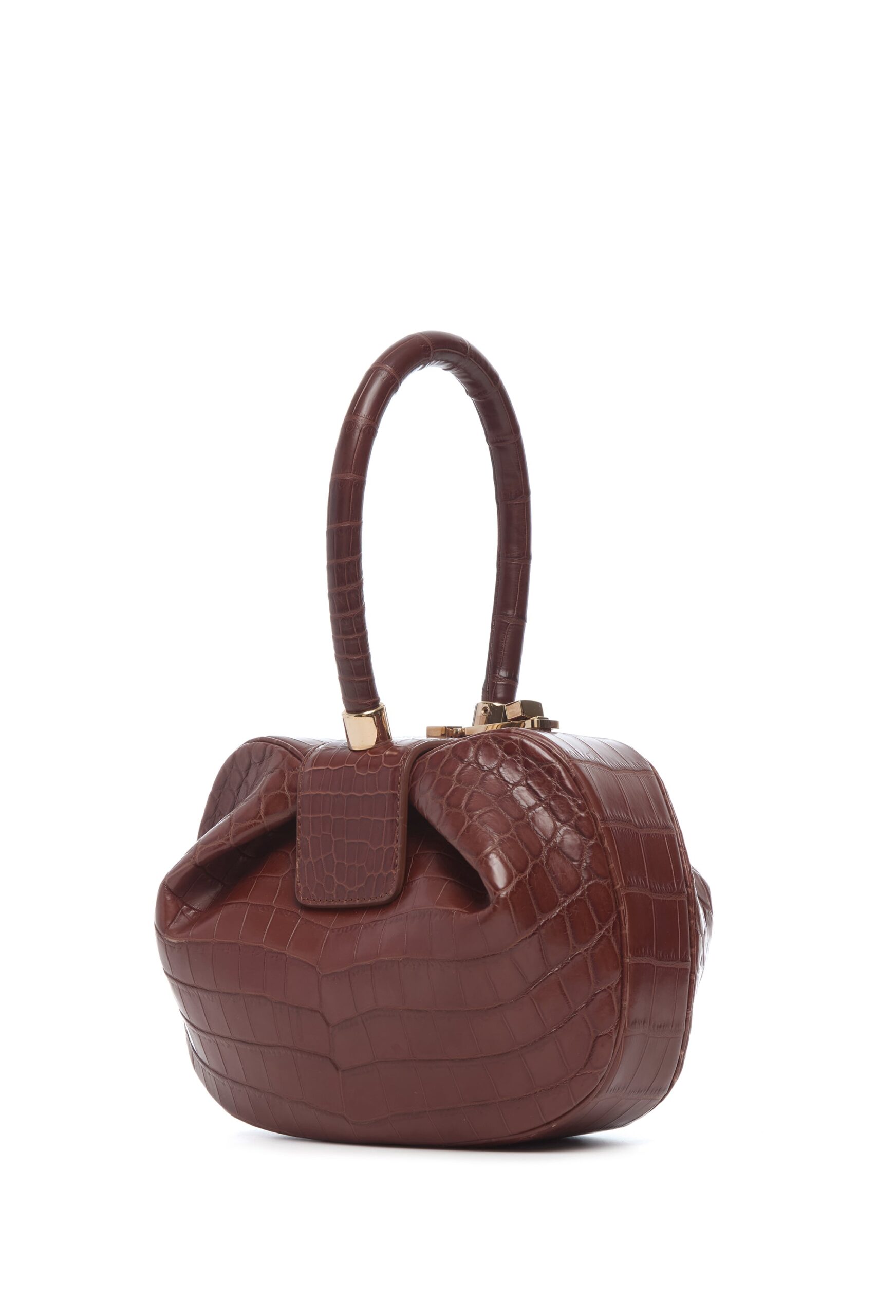 Gabriela Hearst Nina Bag in Cognac Crocodile Leather gabriela hearst bag