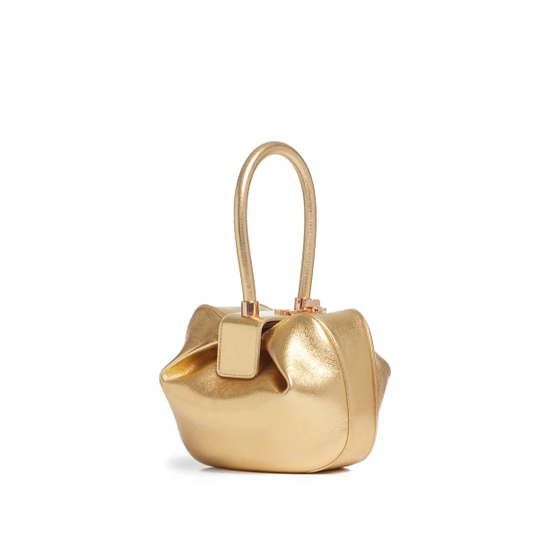 Nina Bag in Gold Metallic Nappa Leather