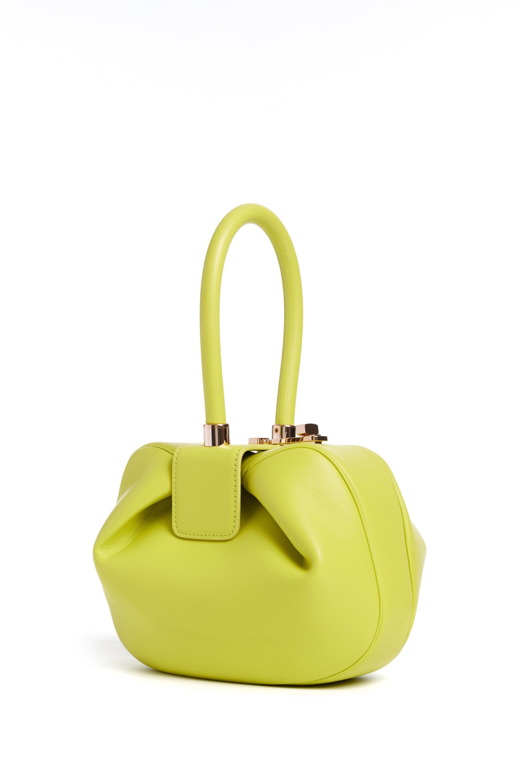 Gabriela Hearst Nina Bag in Lime Adamite Nappa Leather gabriela hearst bag