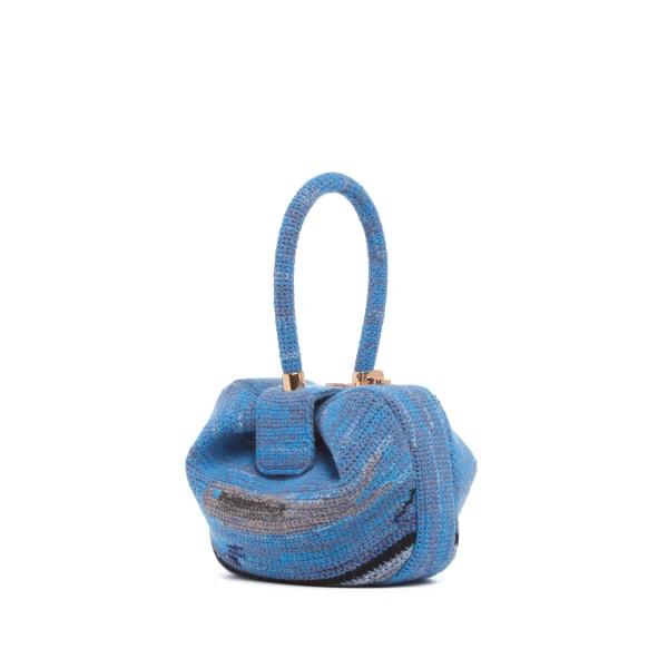 Nina Bag in Water Multi Crochet Cashmere