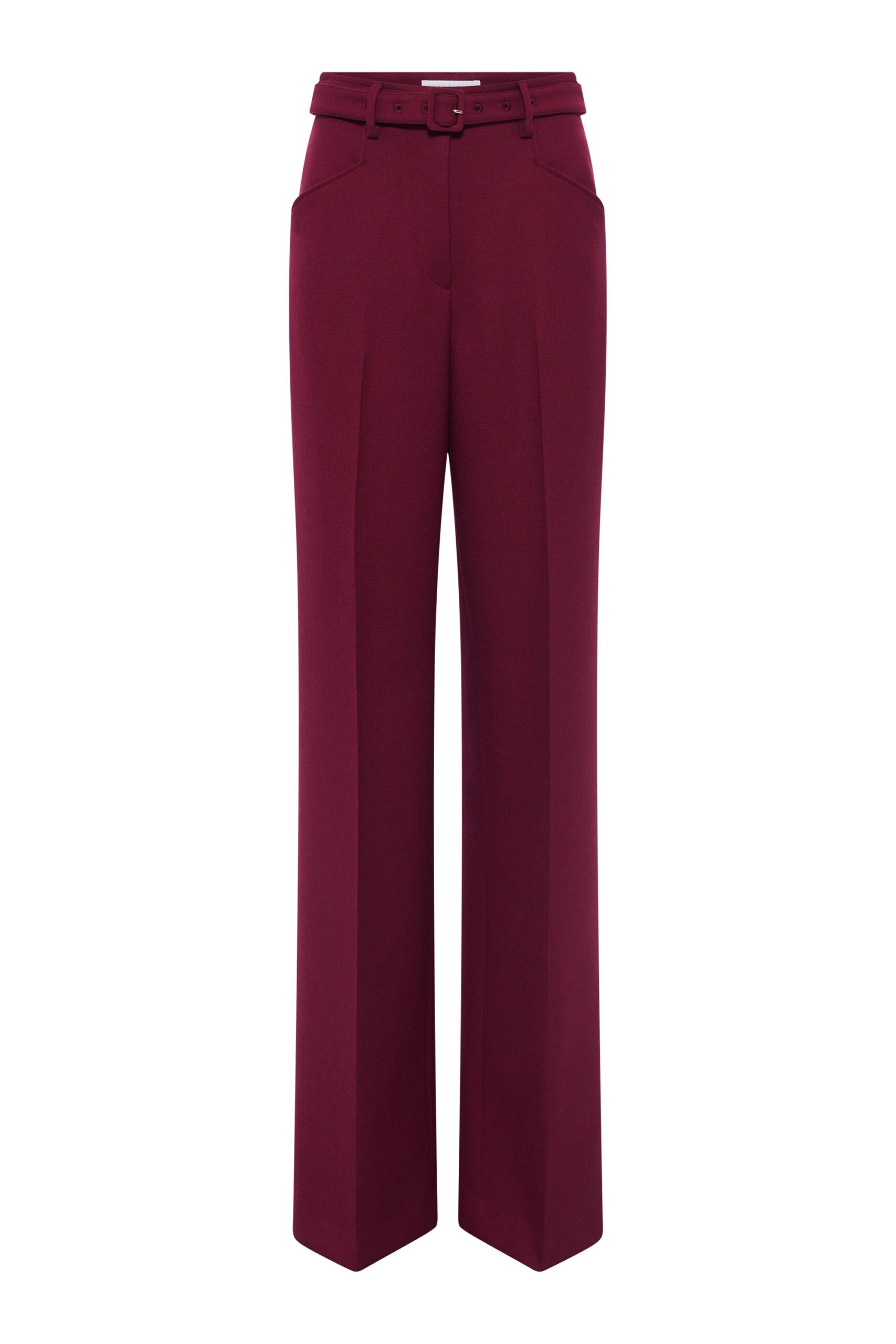 Gabriela Hearst Norman Wide-leg Pant in Bordeaux Recycled Virgin Wool gabriela hearst pant