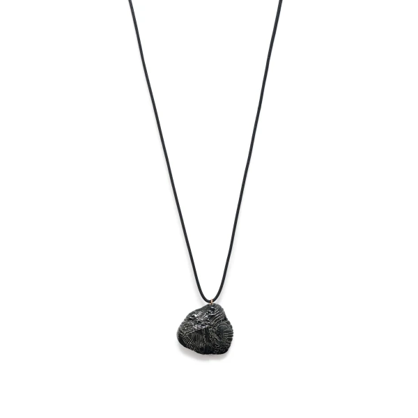 Nugget Necklace in Black Ceramic