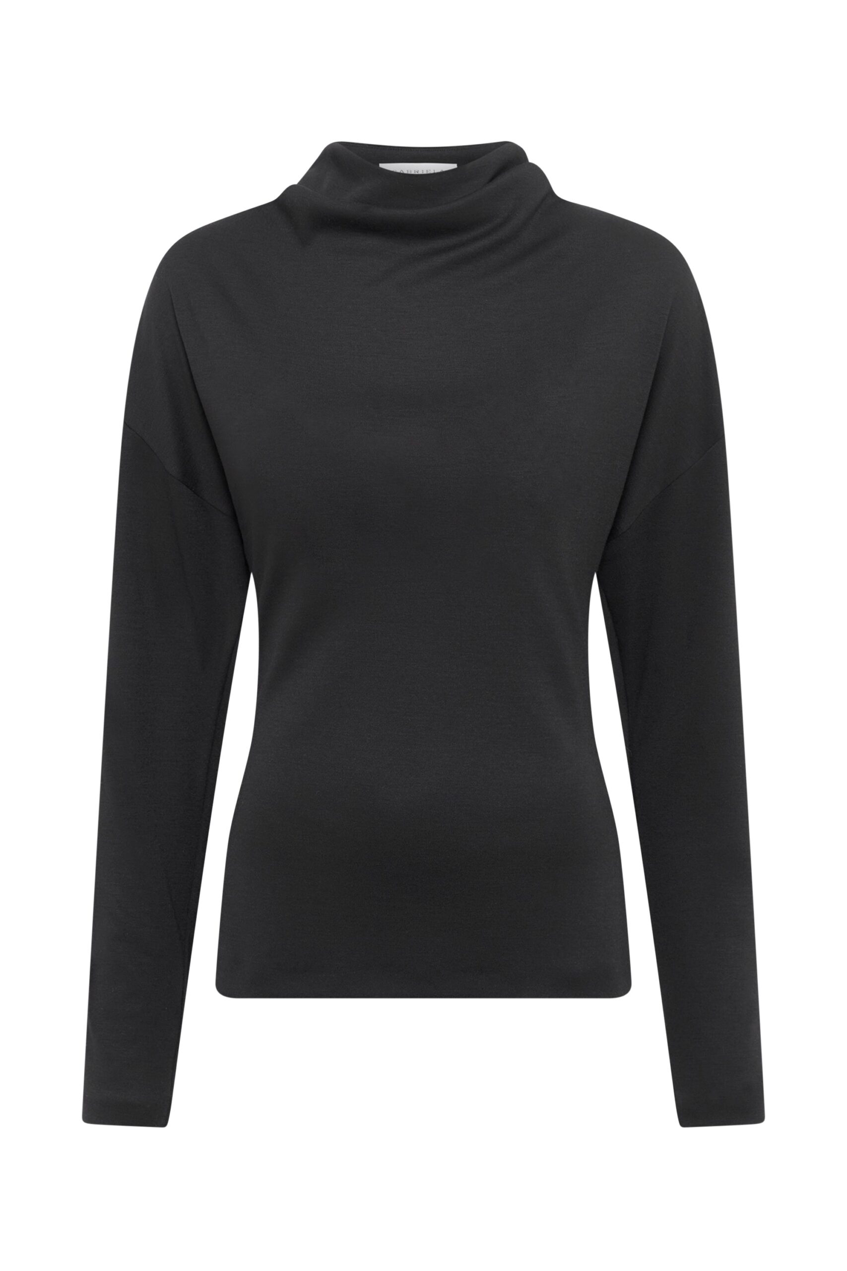 Gabriela Hearst Paget Top in Black Cashmere Jersey gabriela hearst top