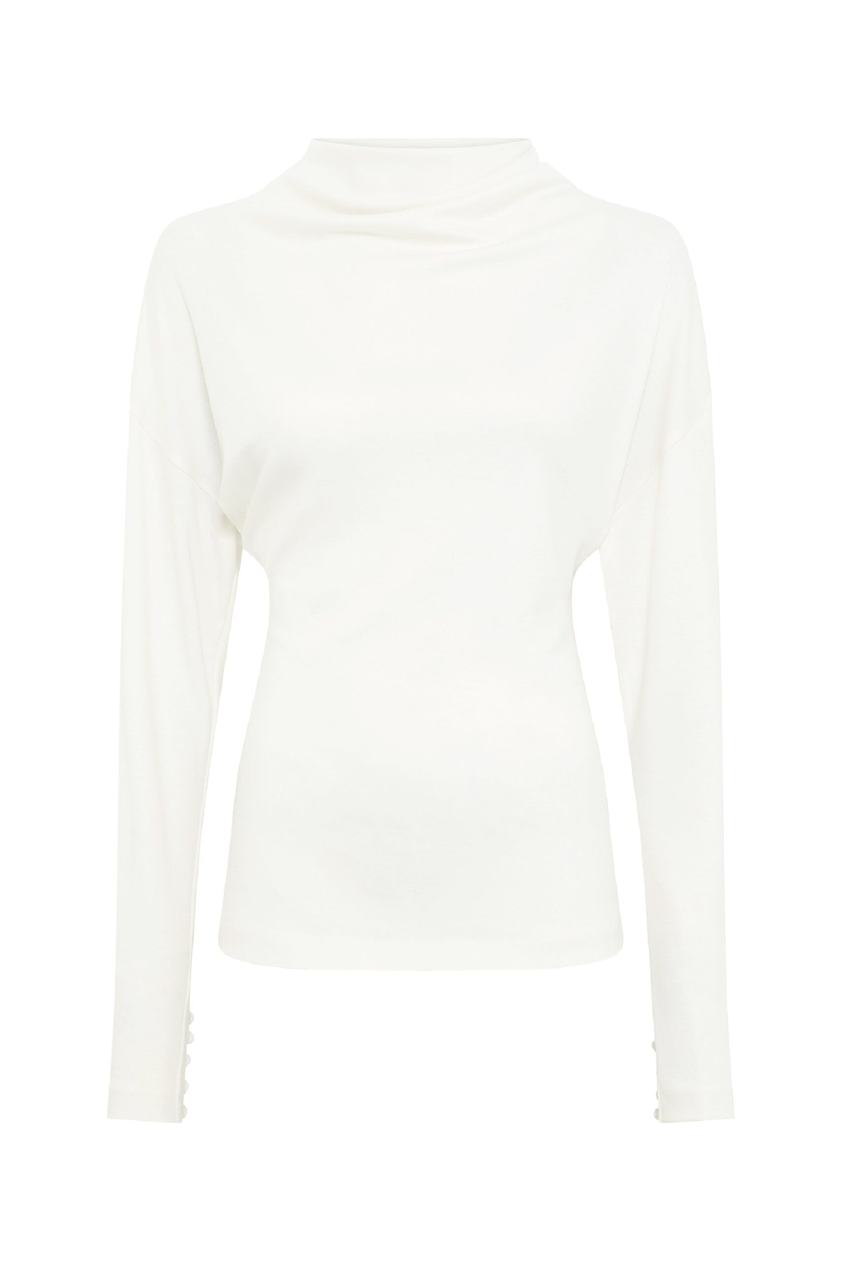 Gabriela Hearst Paget Top in Ivory Cashmere Jersey gabriela hearst top