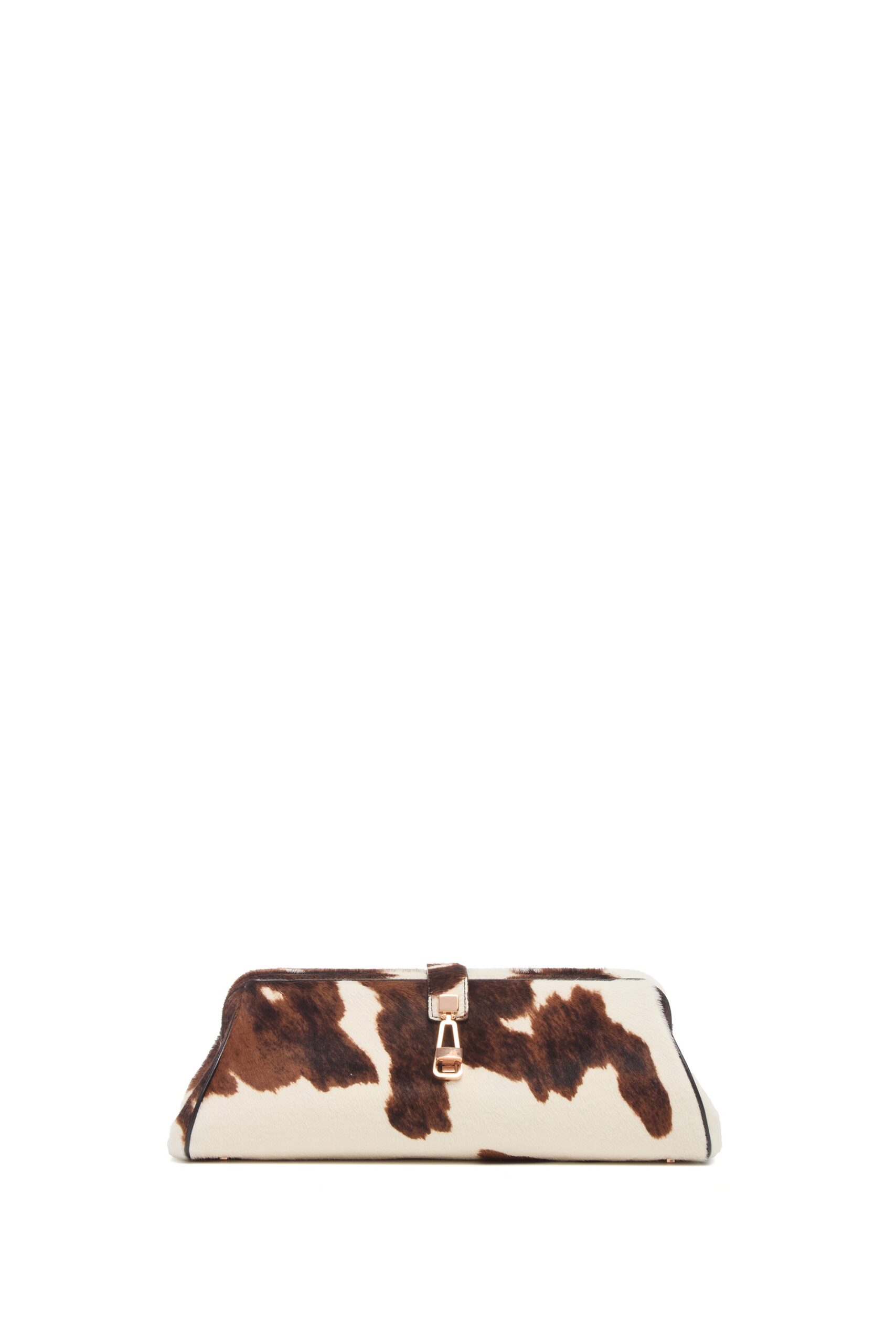 Gabriela Hearst Paola Clutch in Ivory Cognac Multi Pony Hair gabriela hearst clutch
