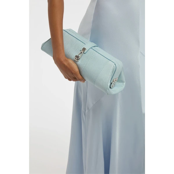 gabriela hearst clutch blue