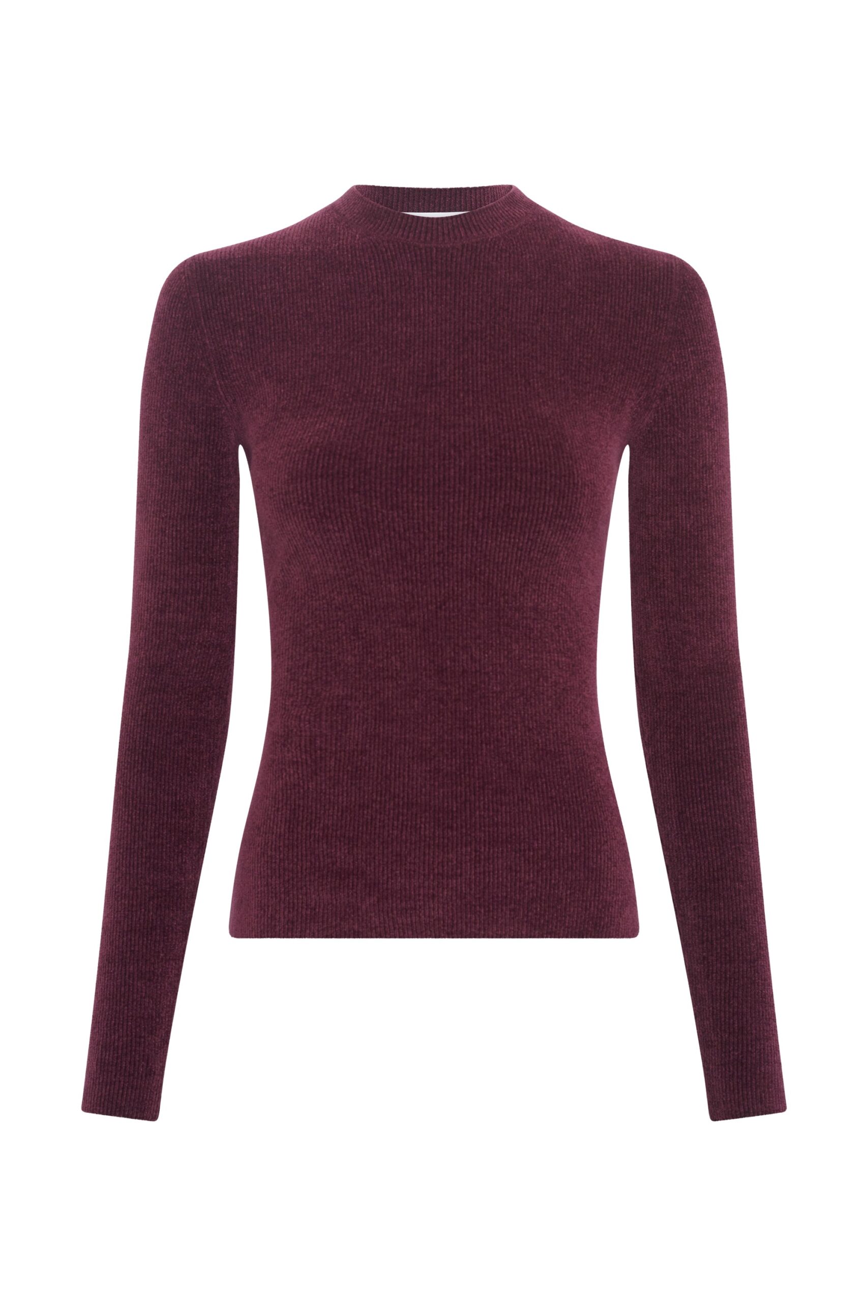 Gabriela Hearst Regent Knit Sweater in Plum Silk gabriela hearst sweater