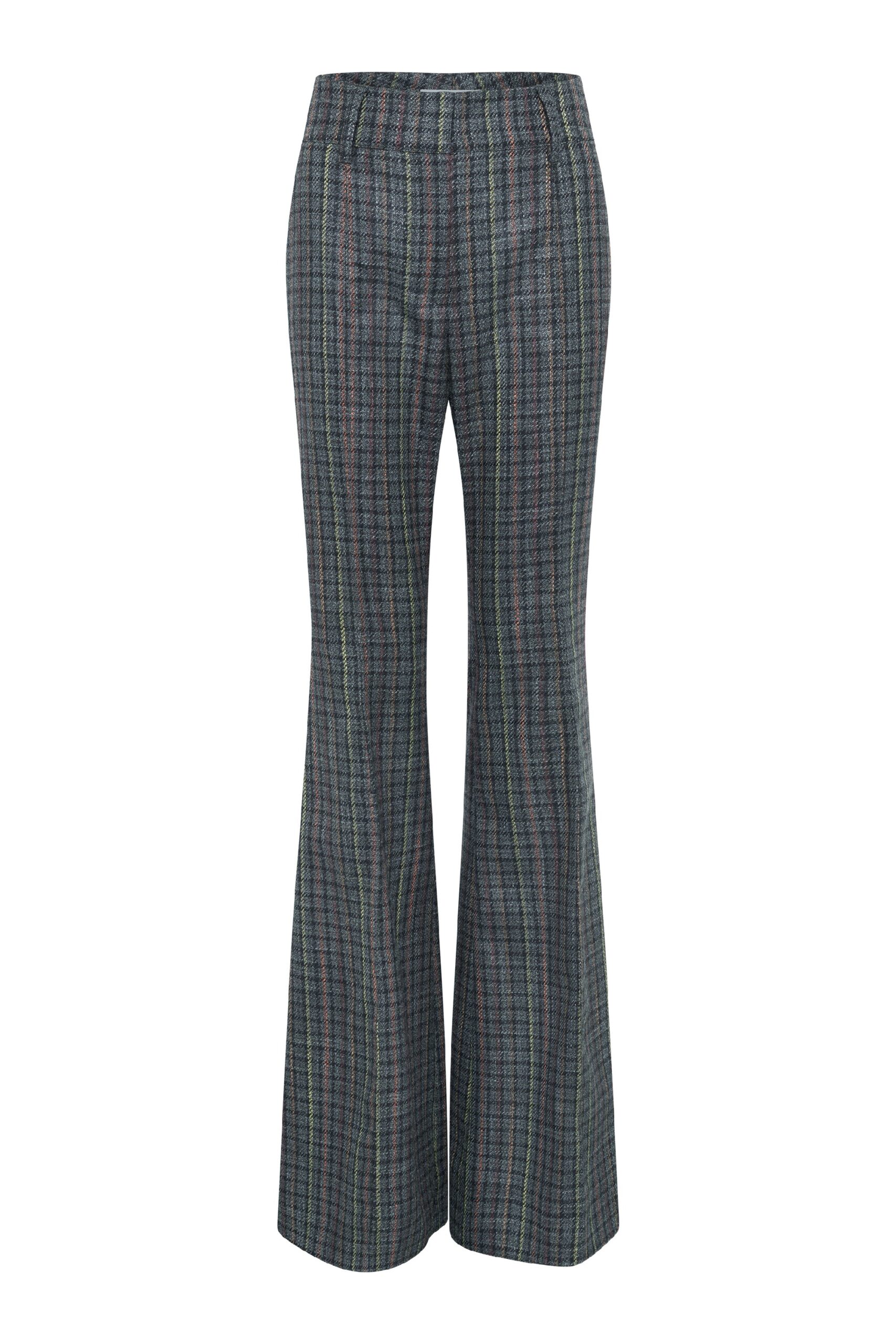 Gabriela Hearst Rhein Pant in Charcoal Multi Wool Silk Houndstooth gabriela hearst pant