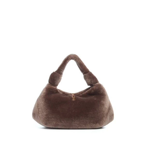 Small Antonia Bag in Mocha Shearling