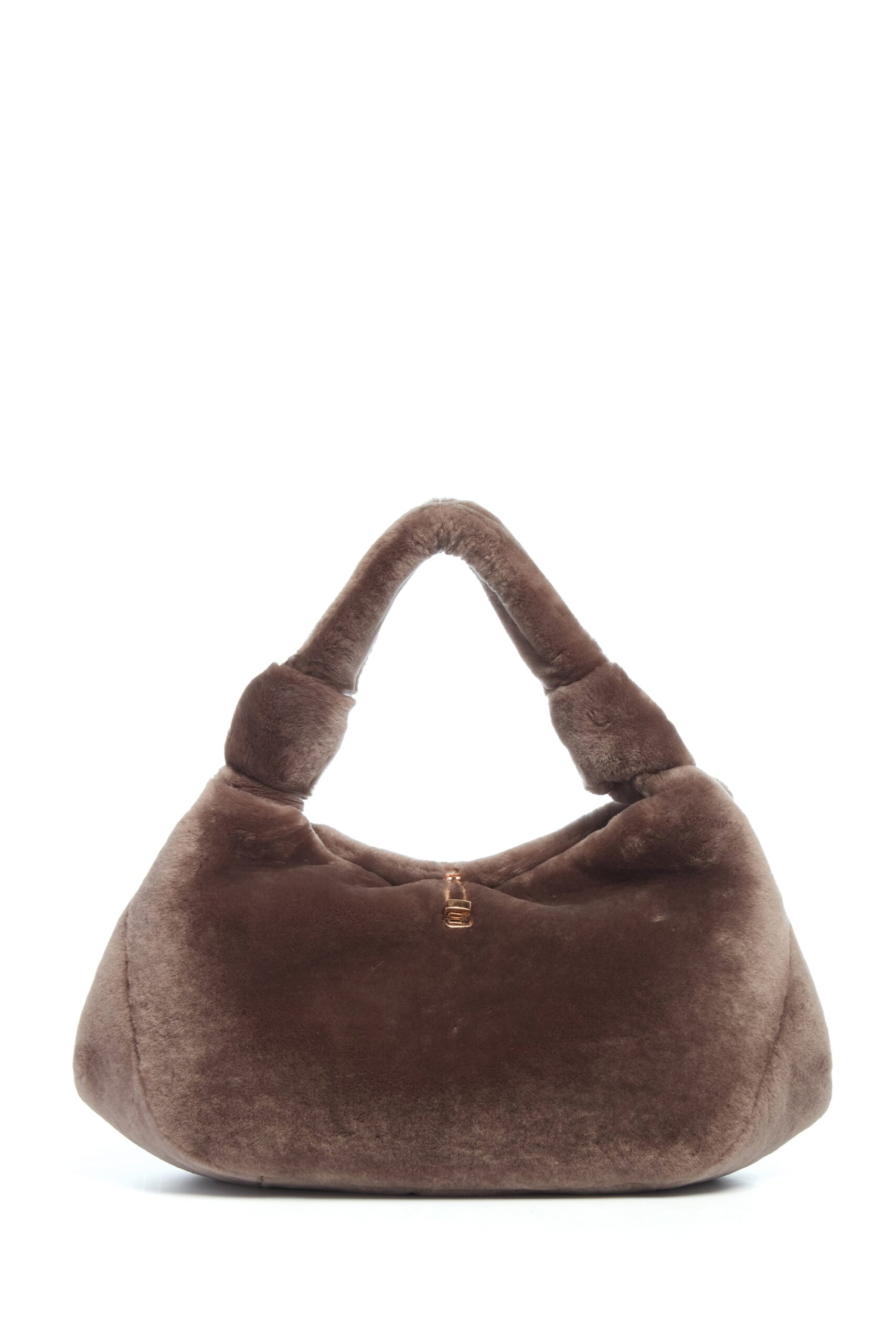 Gabriela Hearst Small Antonia Bag in Mocha Shearling gabriela hearst bag