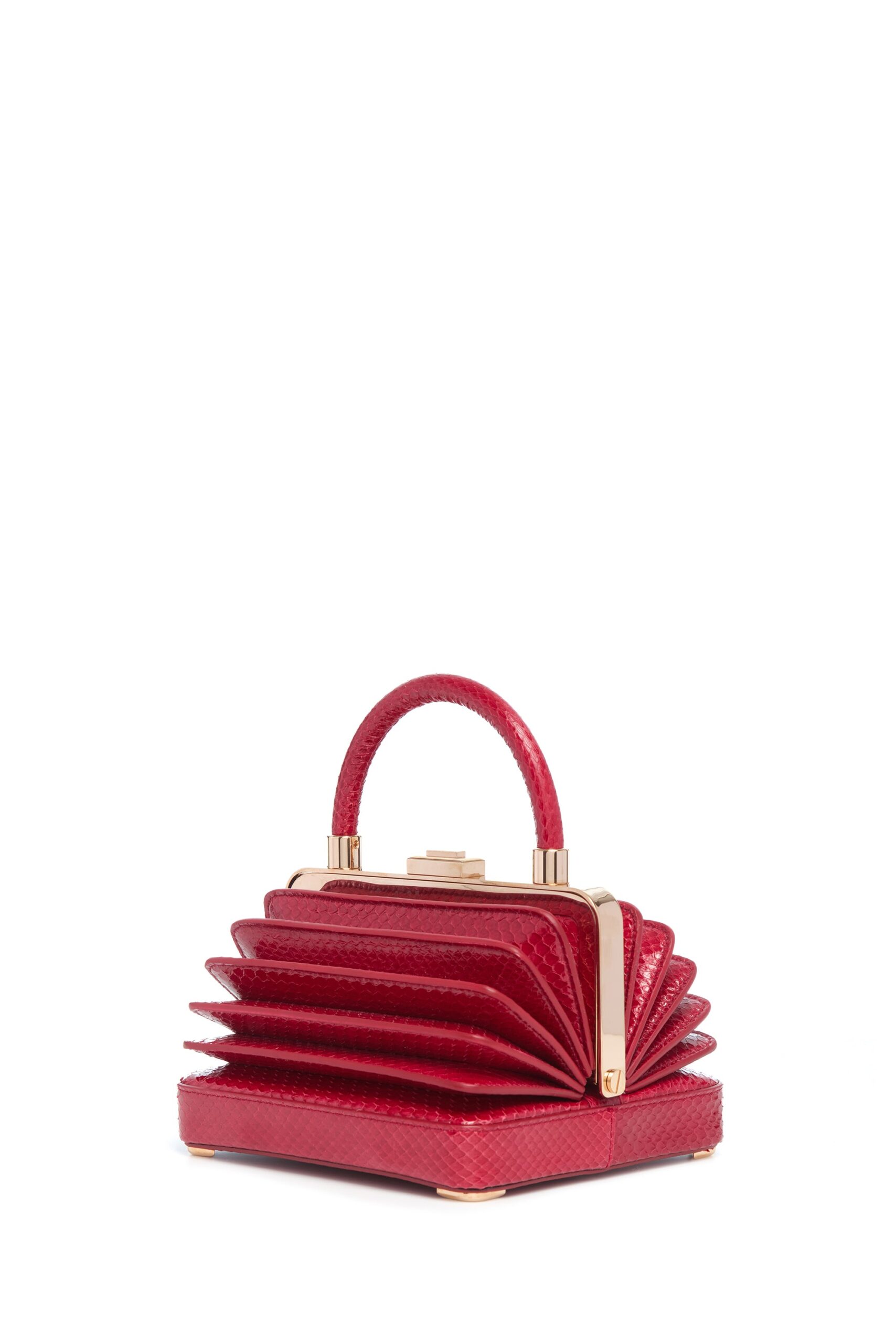 Gabriela Hearst Small Diana Bag in Red Snakeskin gabriela hearst bag