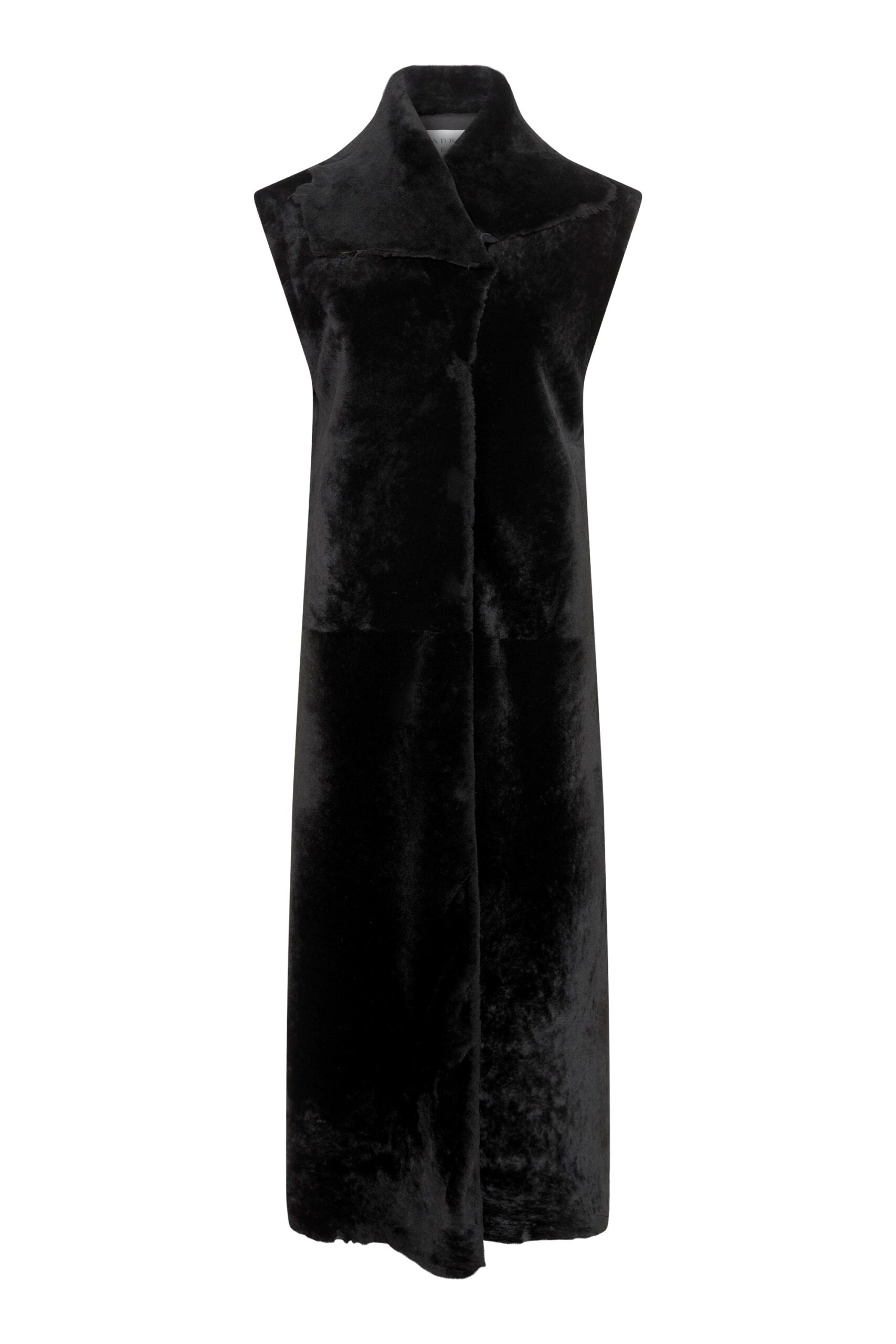 Gabriela Hearst Smith Raw Cut Coat Liner in Black Shearling gabriela hearst coat