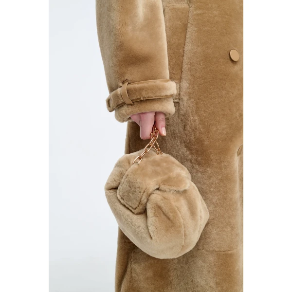 gabriela hearst clutch beige