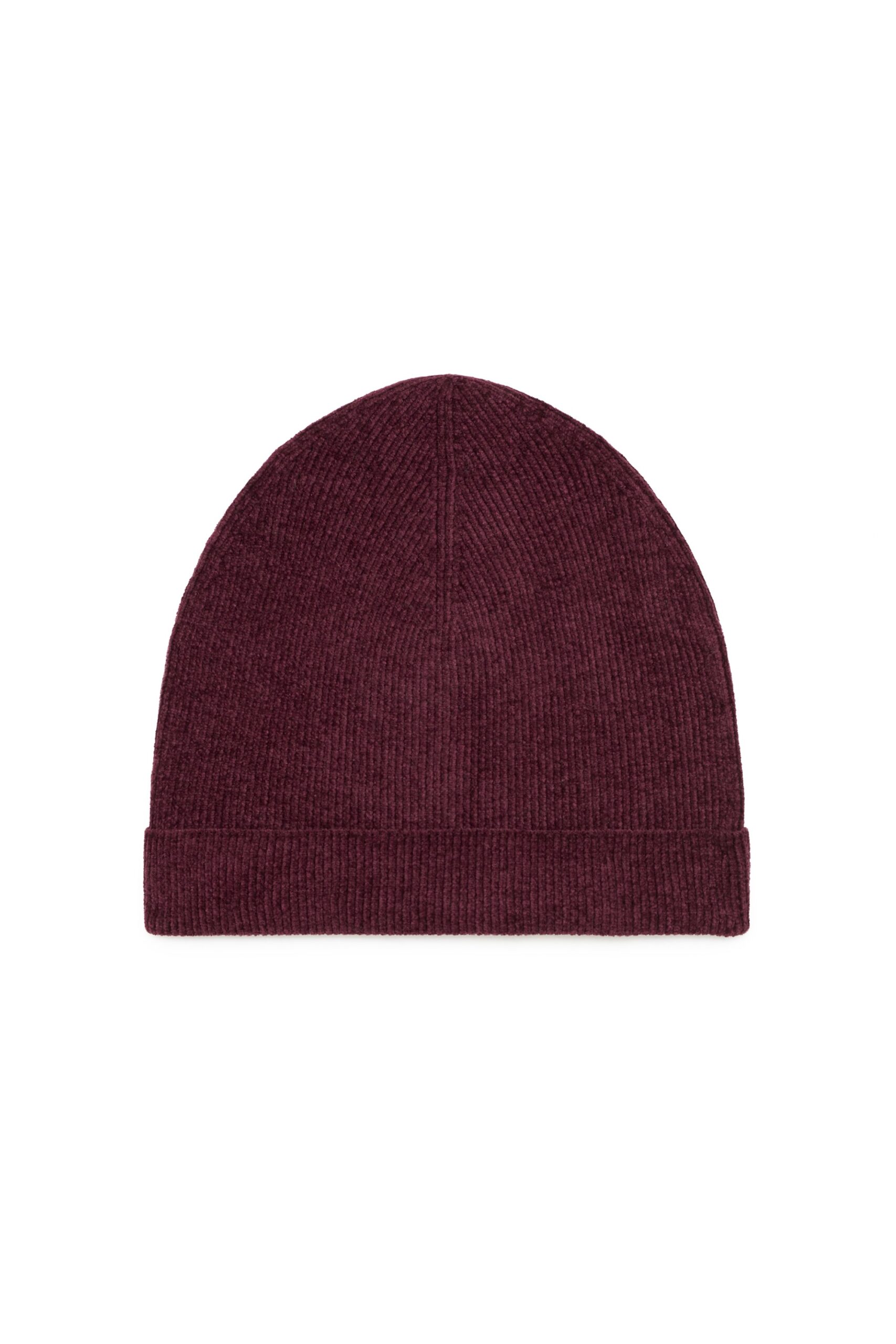 Gabriela Hearst Spire Knit Beanie in Plum Silk gabriela hearst knit