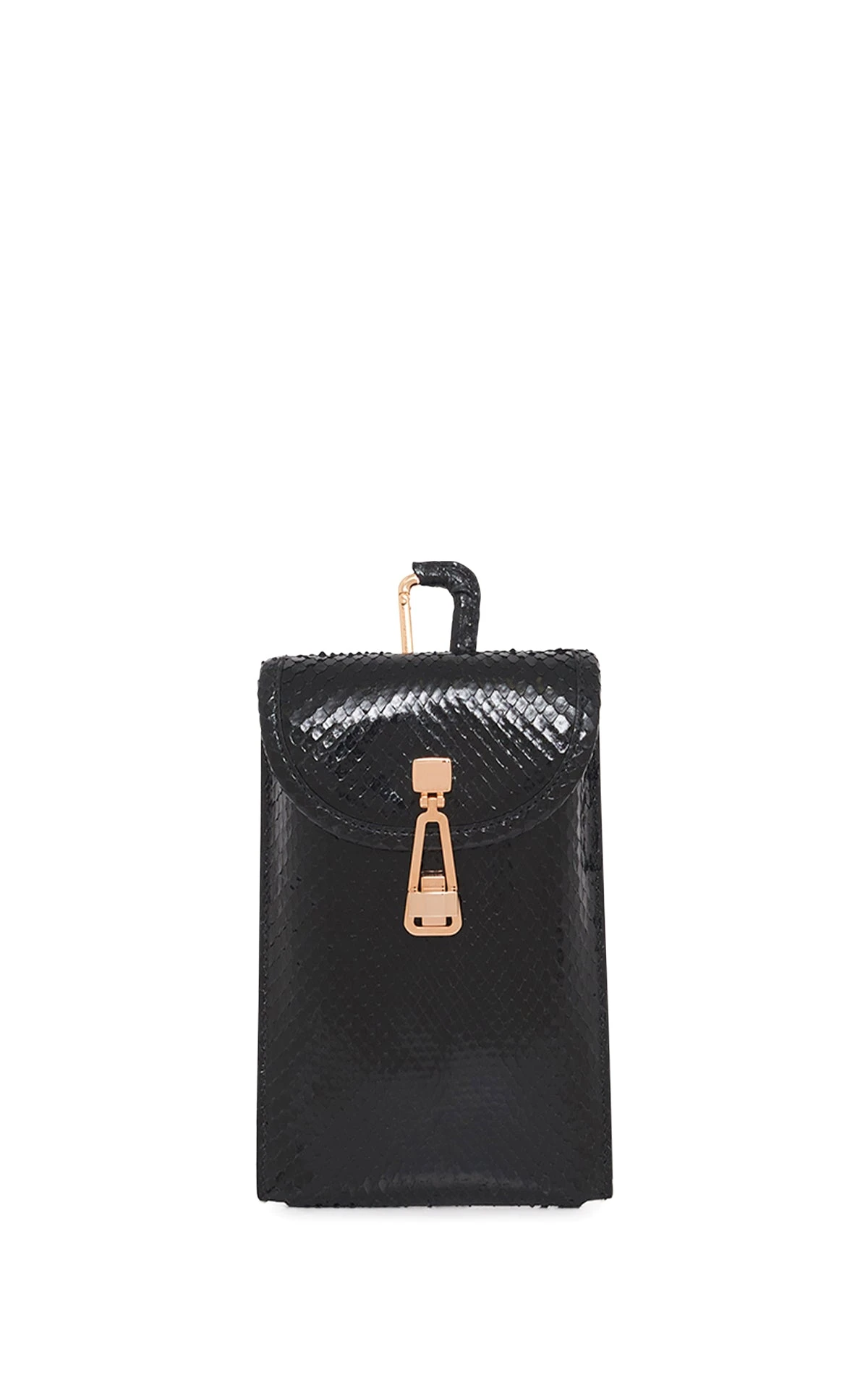 Gabriela Hearst Sunglasses Pouch in Black Snakeskin gabriela hearst pouch